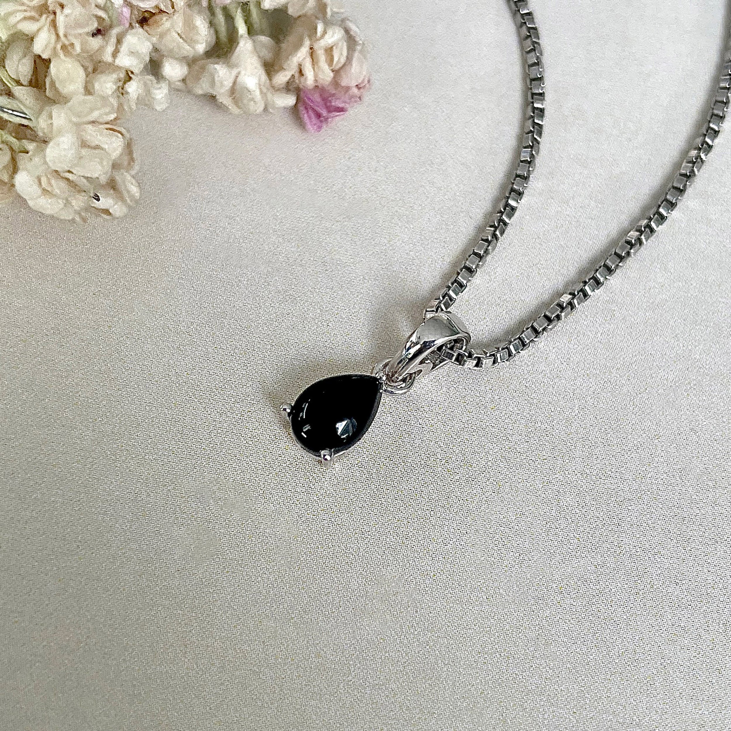 Black Onyx Pendant-(BOX-SP-1169.)
