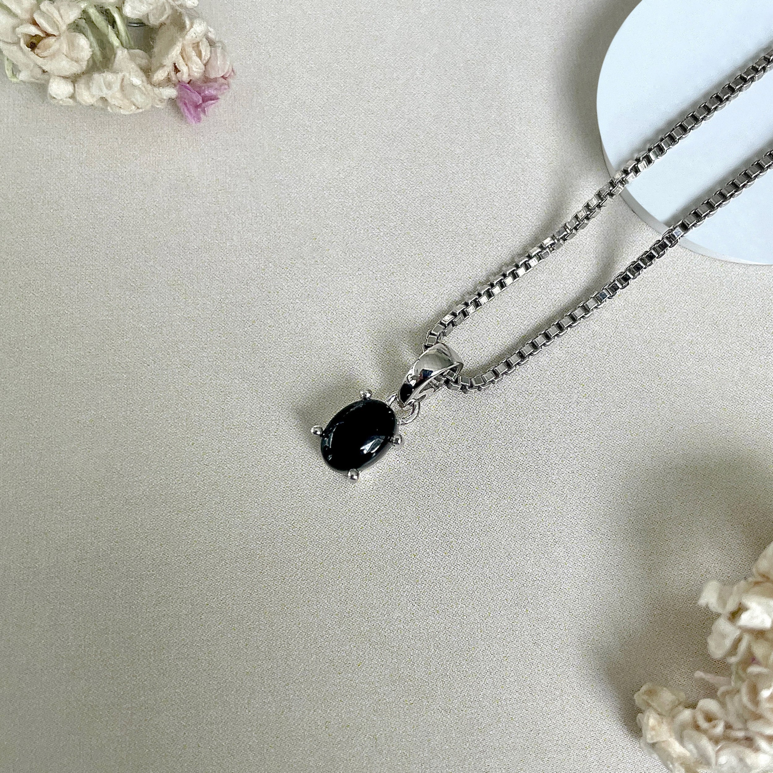 Black Onyx Pendant-(BOX-SP-1170.)