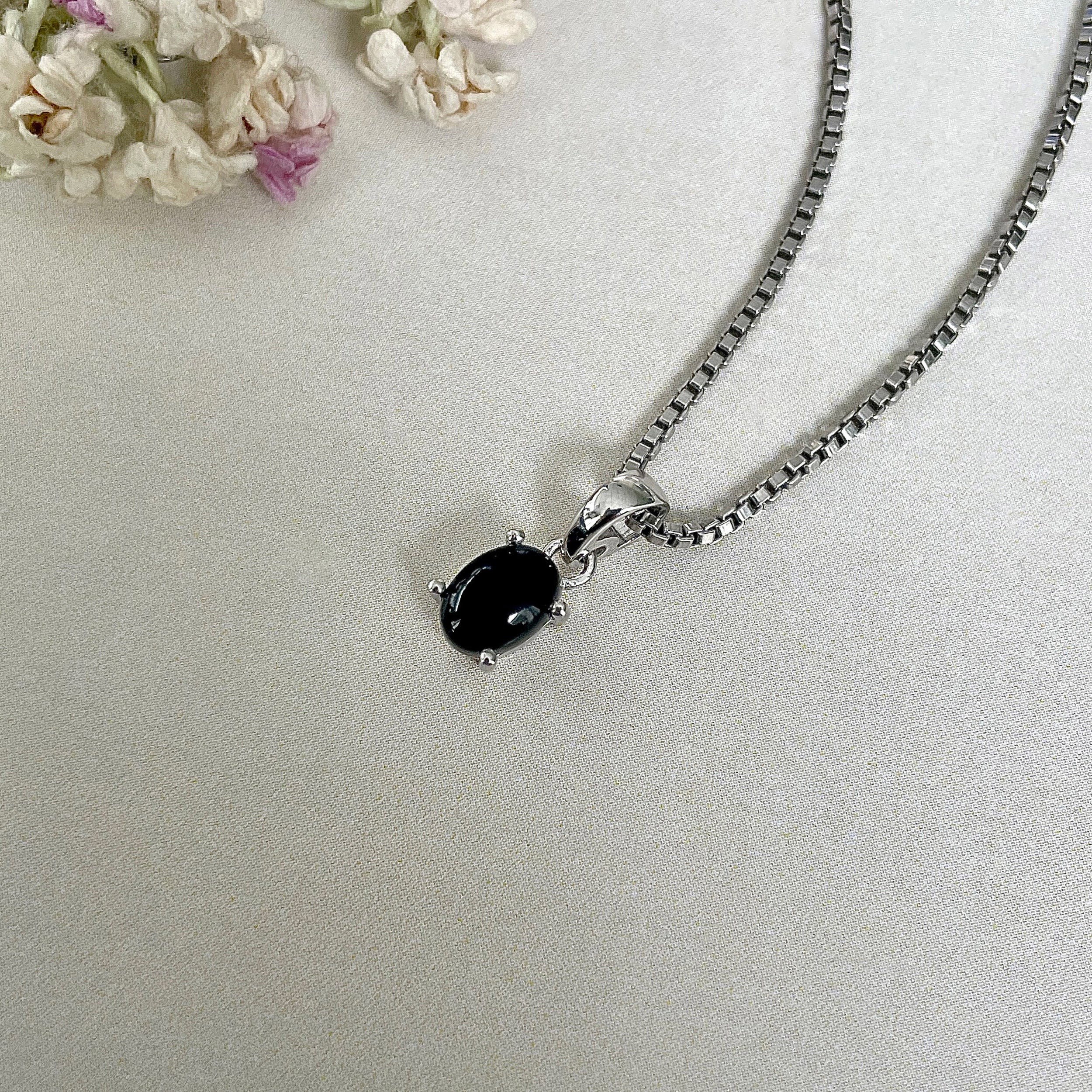 Black Onyx Pendant-(BOX-SP-1170.)