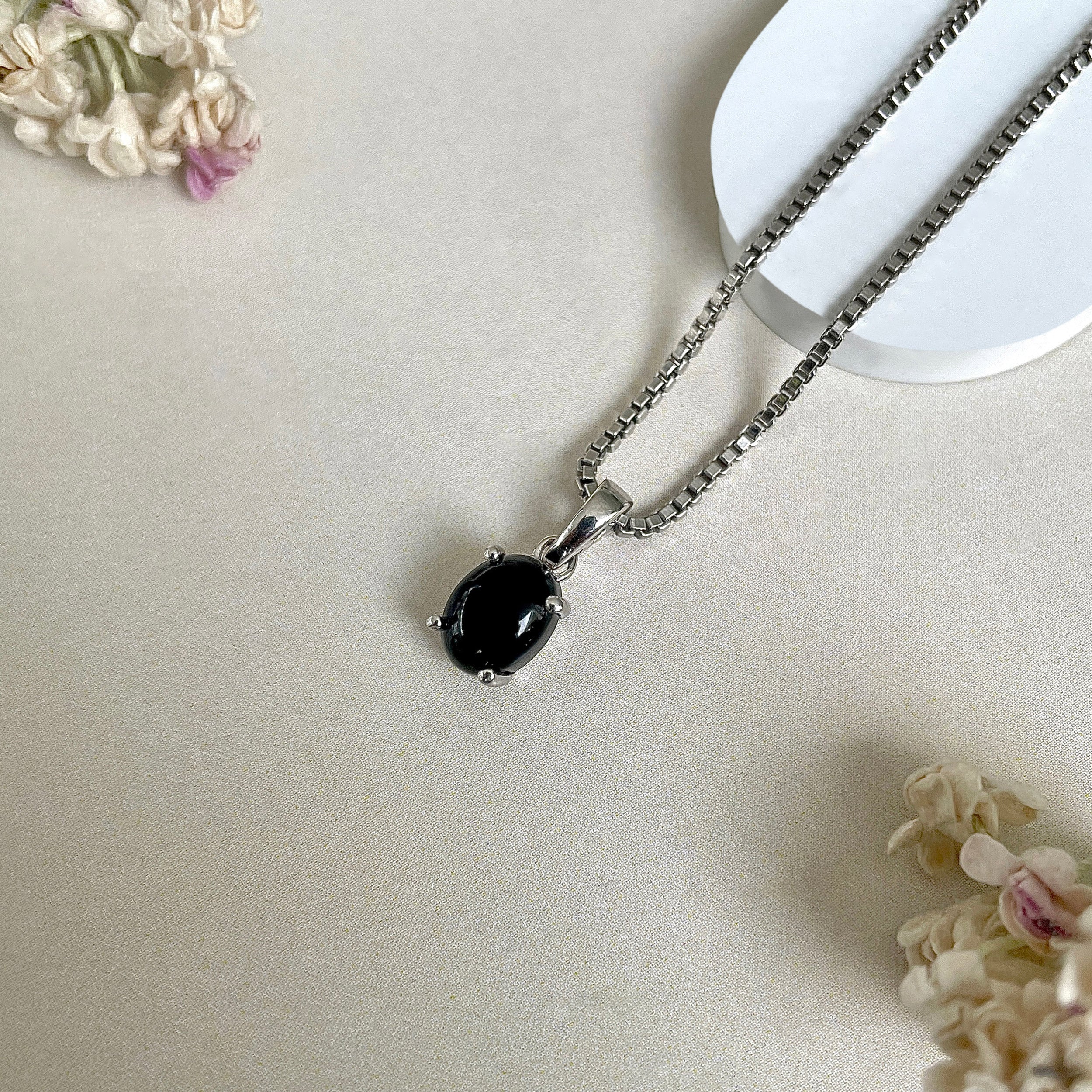 Black Onyx Pendant-(BOX-SP-1171.)
