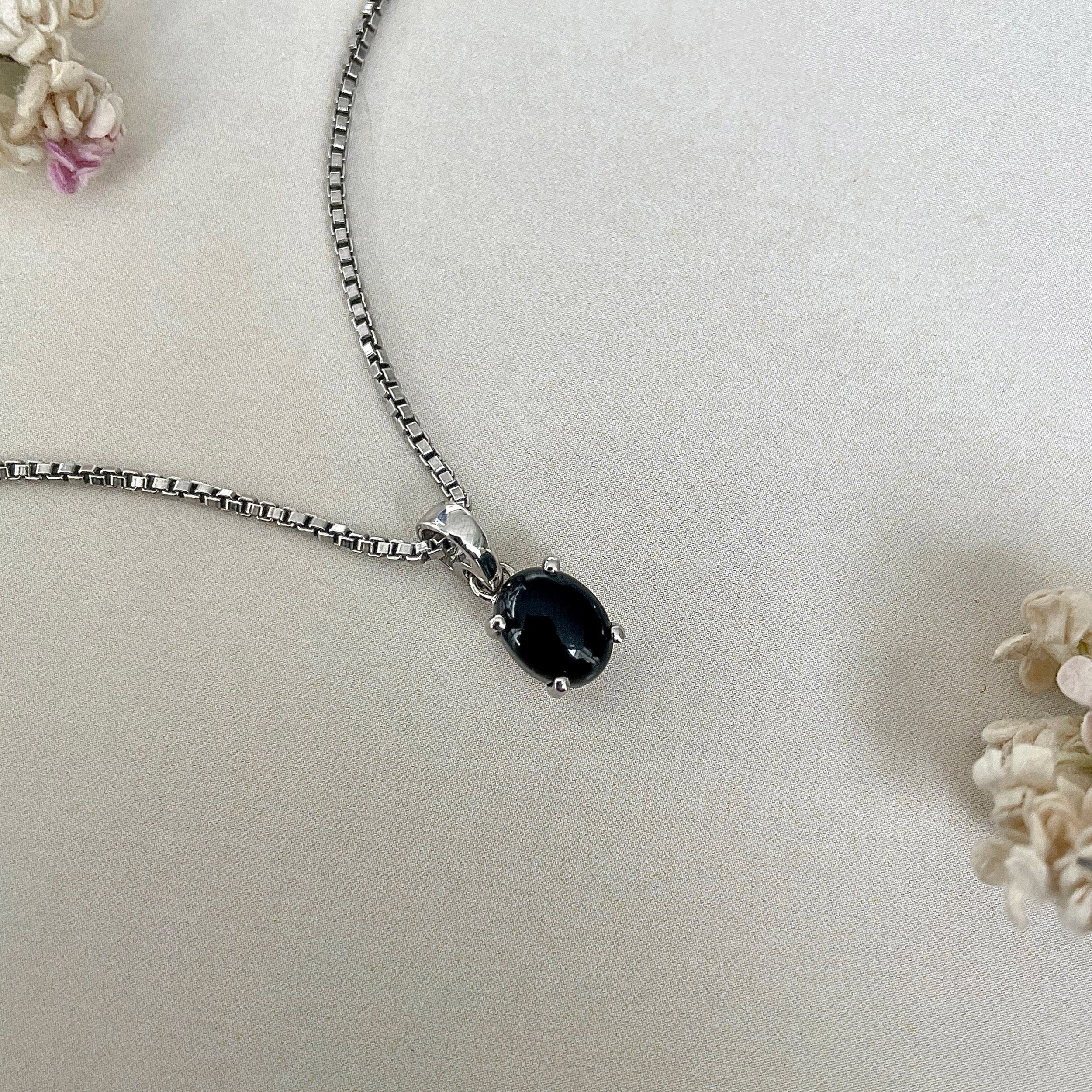 Black Onyx Pendant-(BOX-SP-1171.)