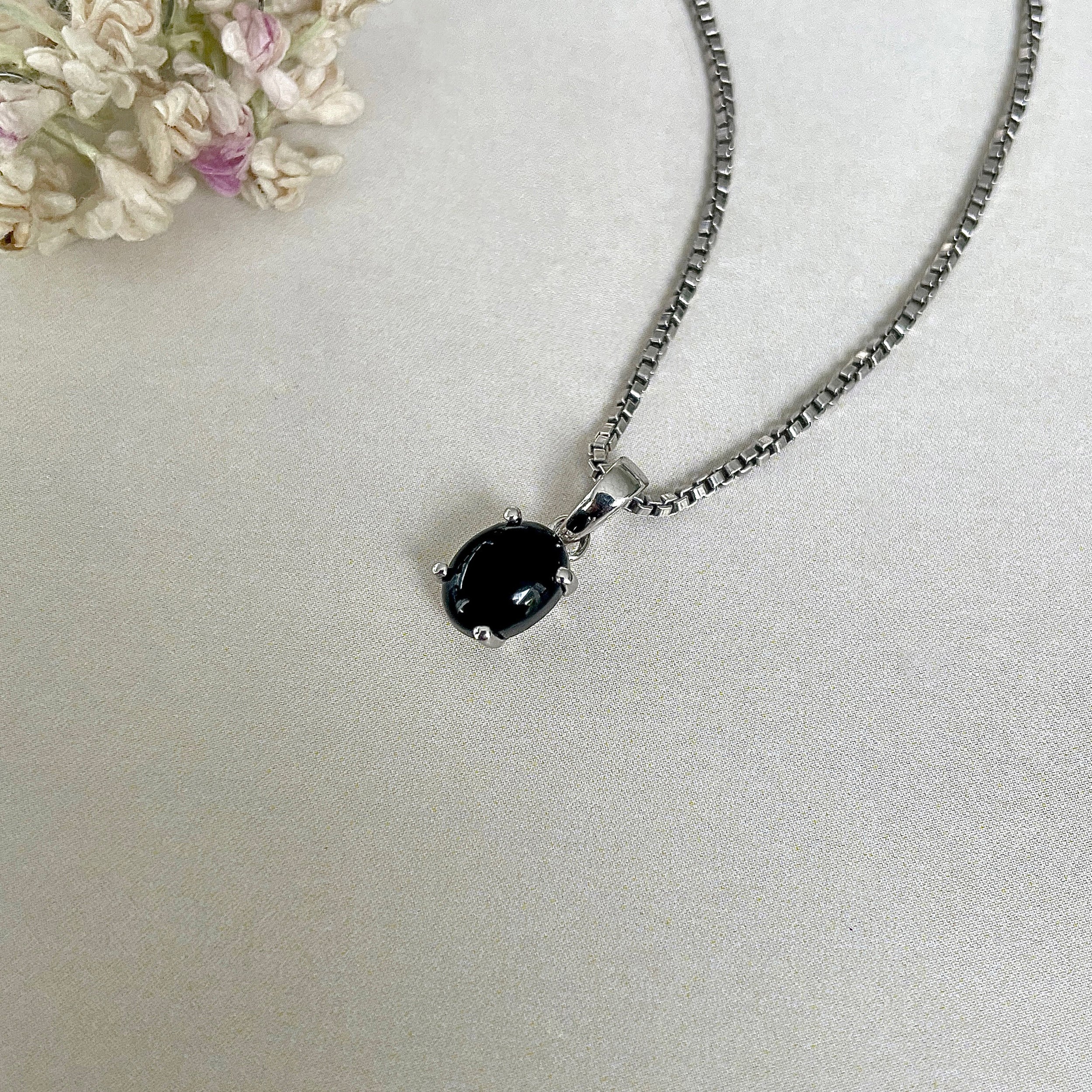 Black Onyx Pendant-(BOX-SP-1171.)