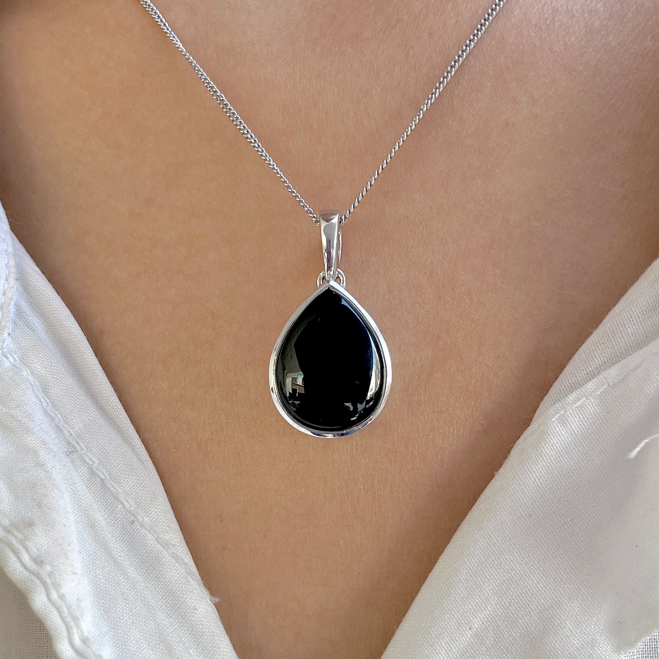 Black Onyx Pendant-(BOX-SP-474.)