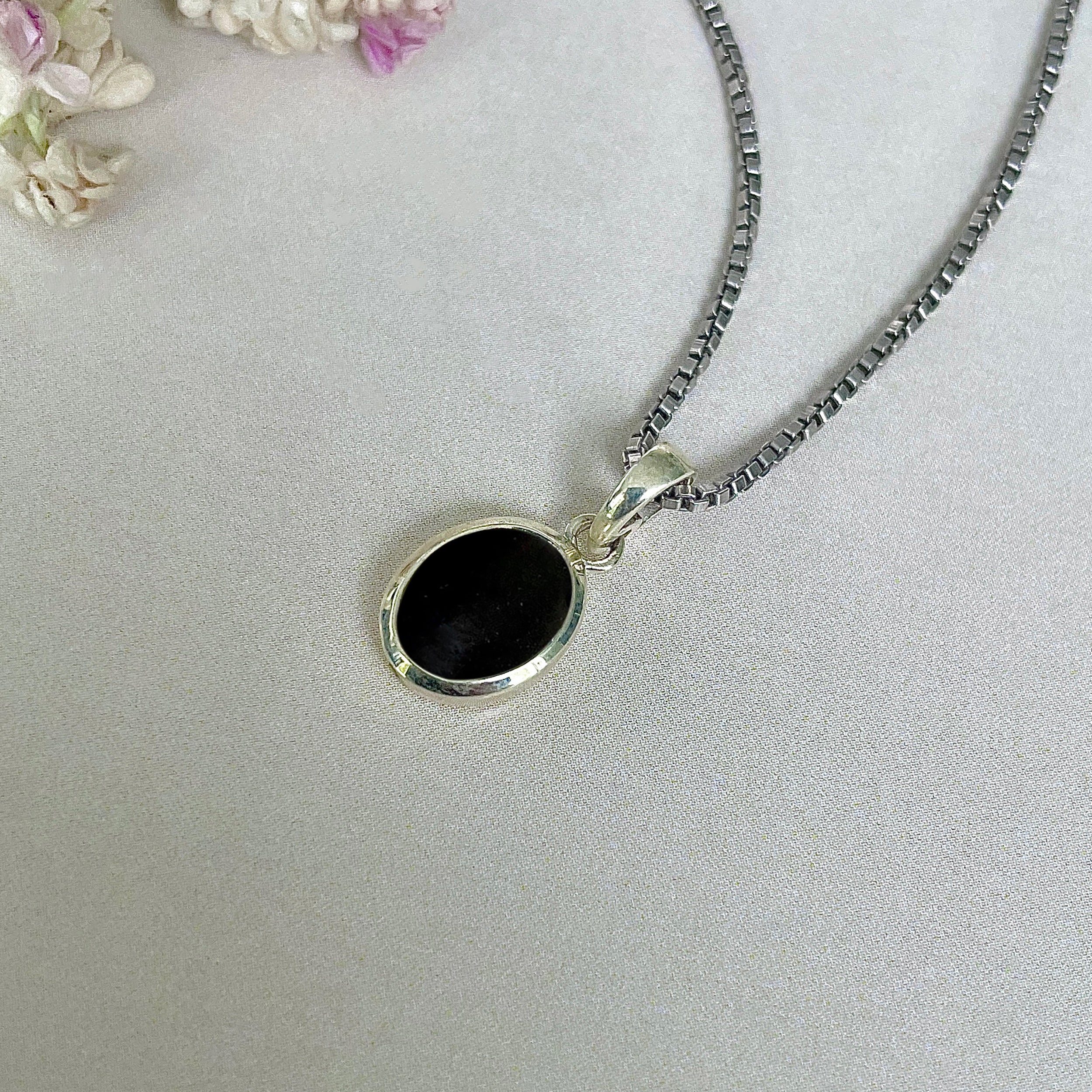 Black Onyx Pendant-(BOX-SP-682.)