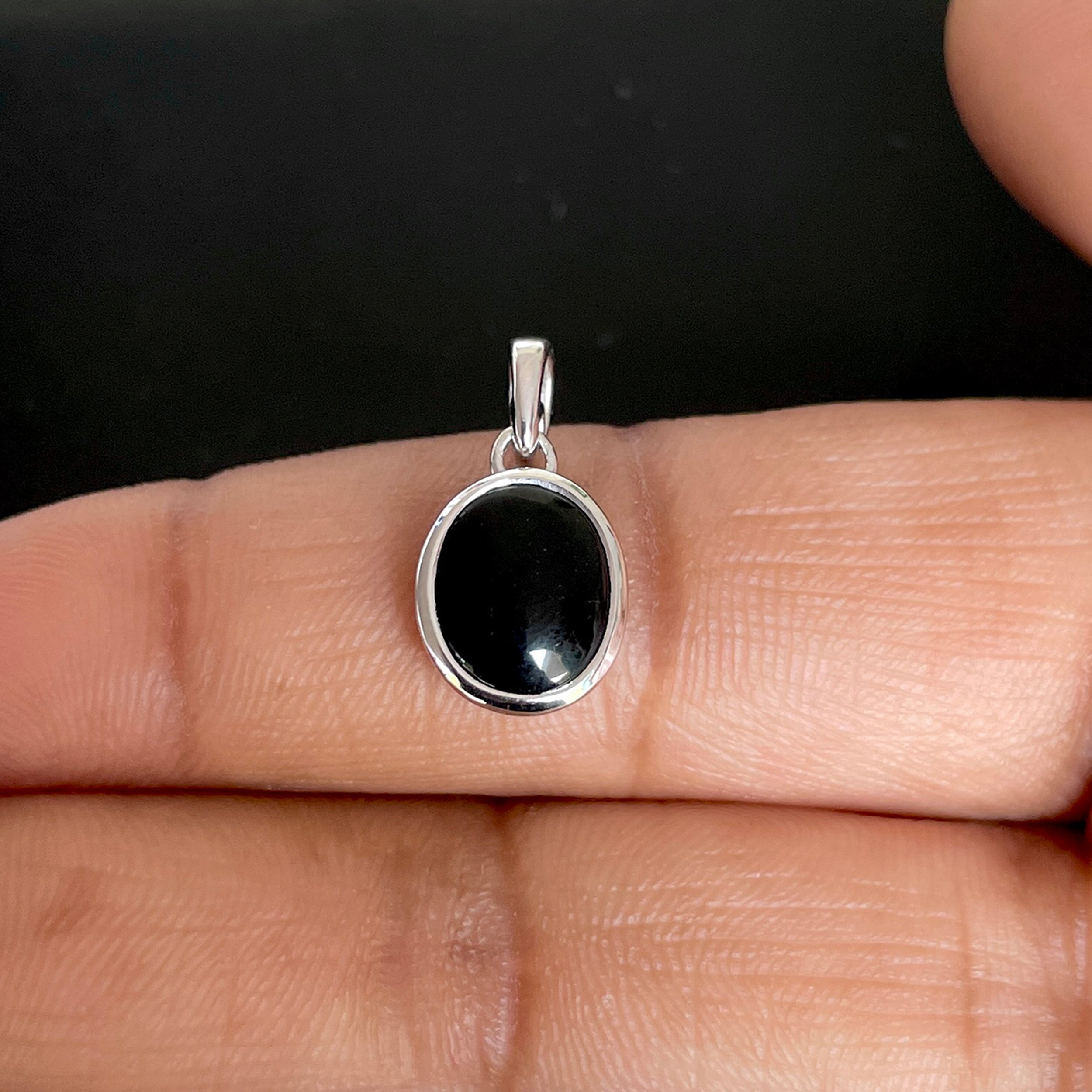 Black Onyx Pendant-(BOX-SP-682.)