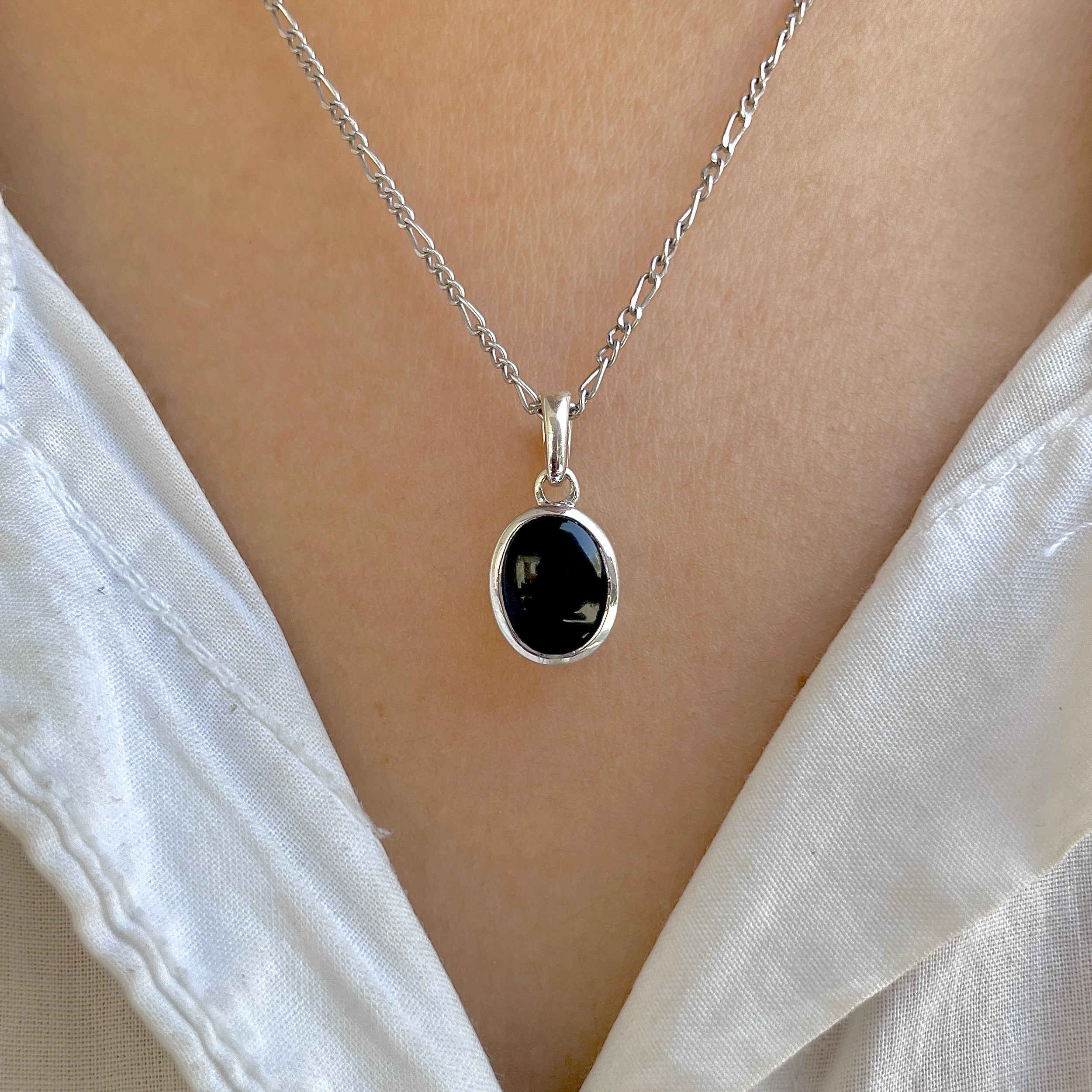 Black Onyx Pendant-(BOX-SP-683.)