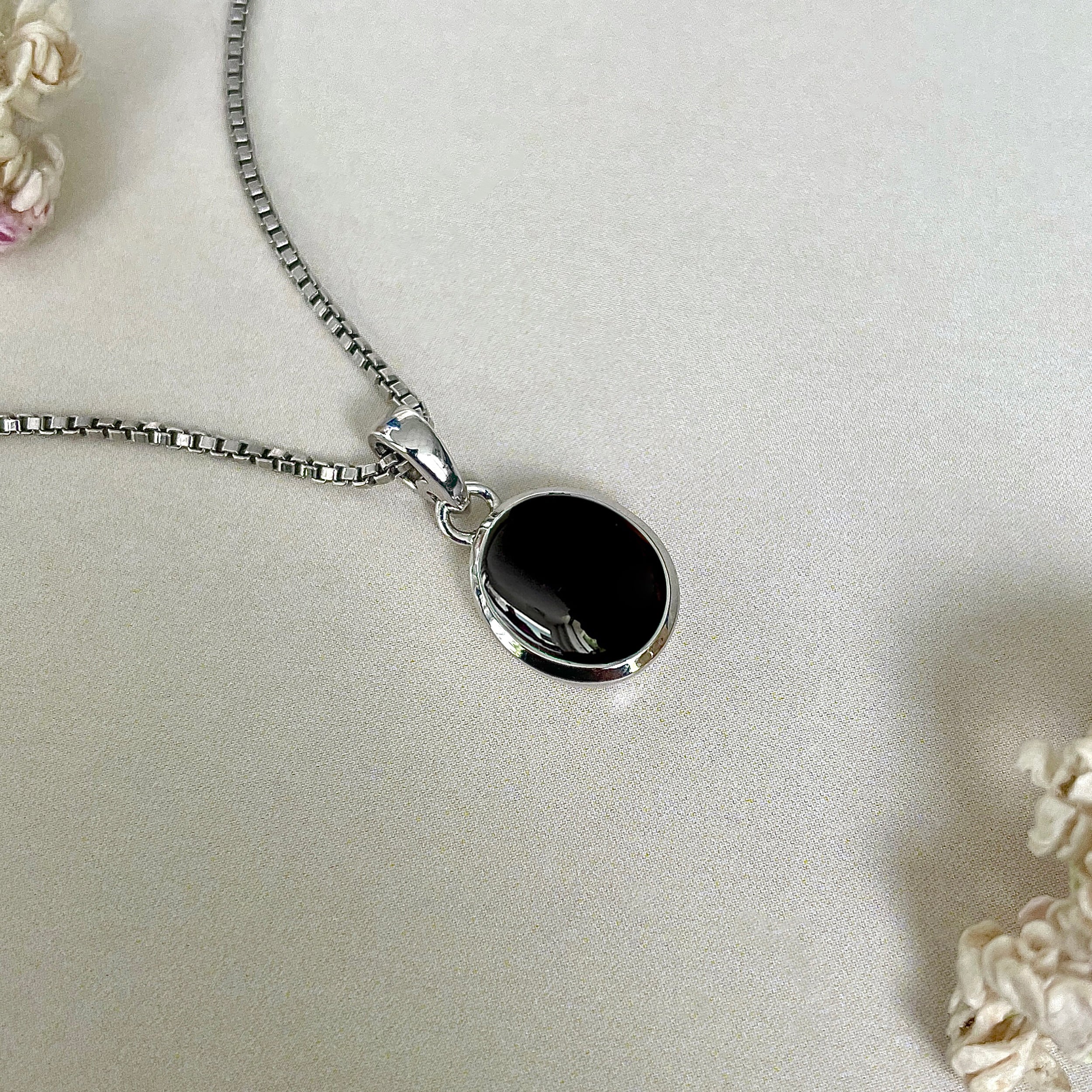 Black Onyx Pendant-(BOX-SP-684.)
