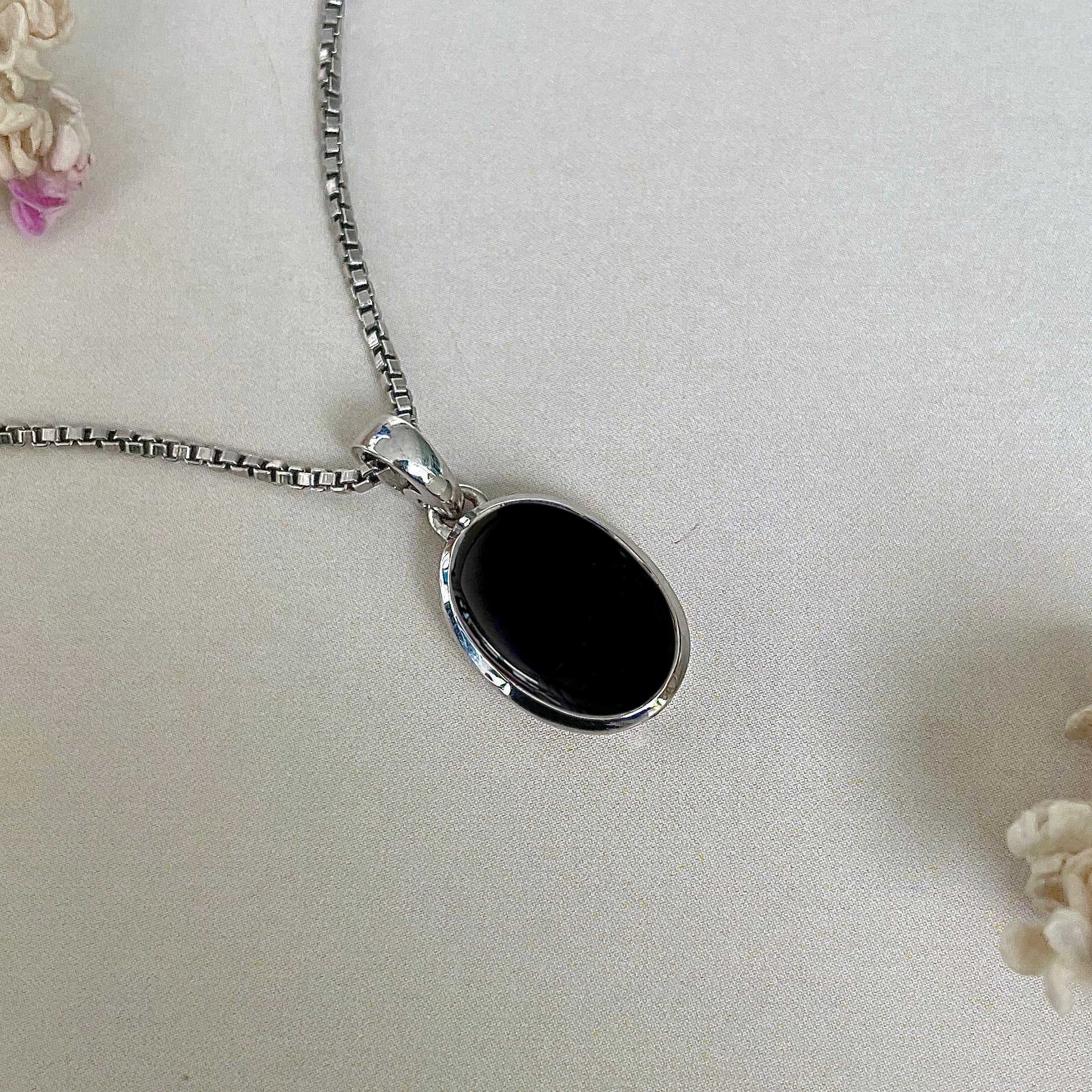 Black Onyx Pendant-(BOX-SP-686.)