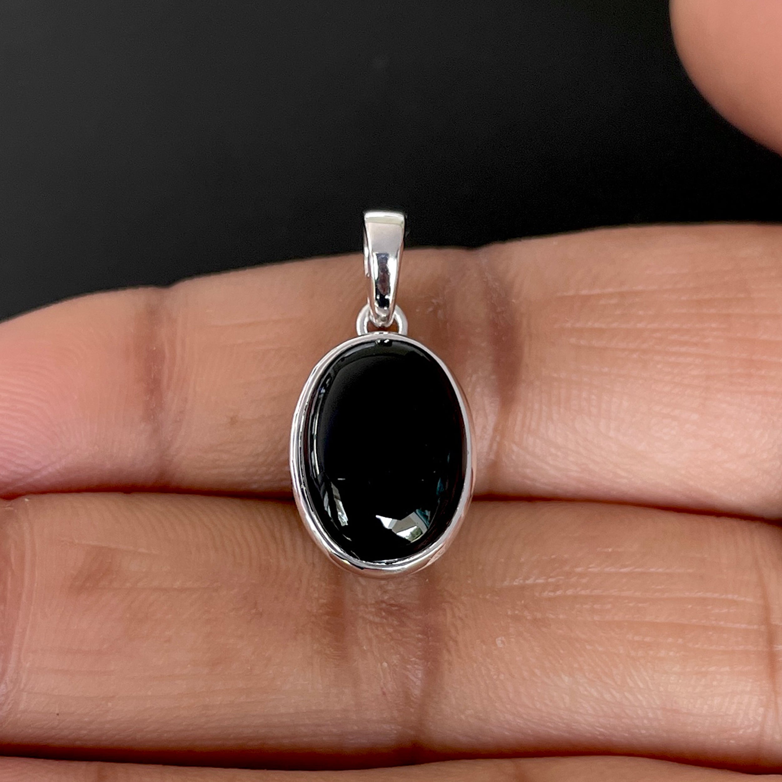 Black Onyx Pendant-(BOX-SP-686.)