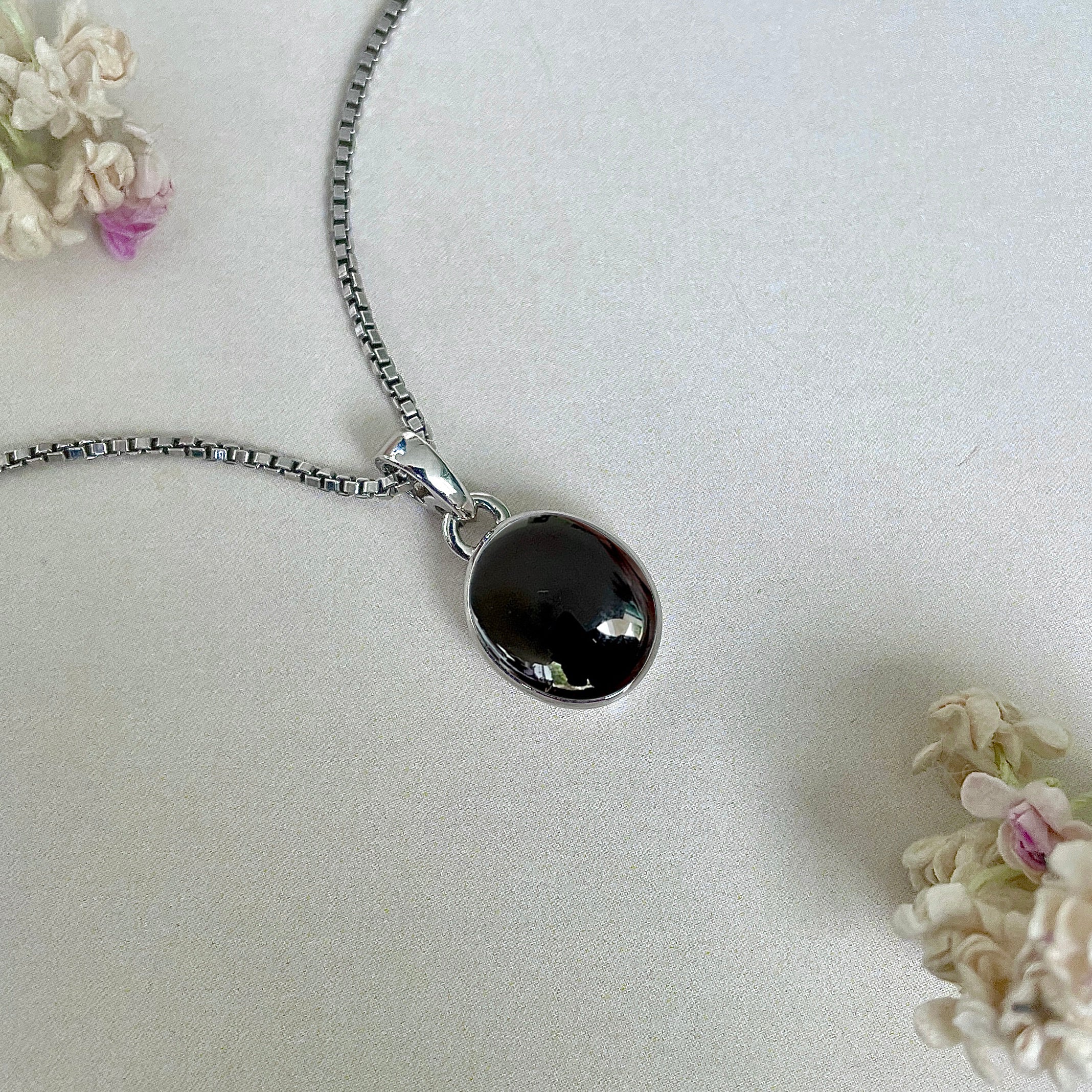 Black Onyx Pendant-(BOX-SP-687.)