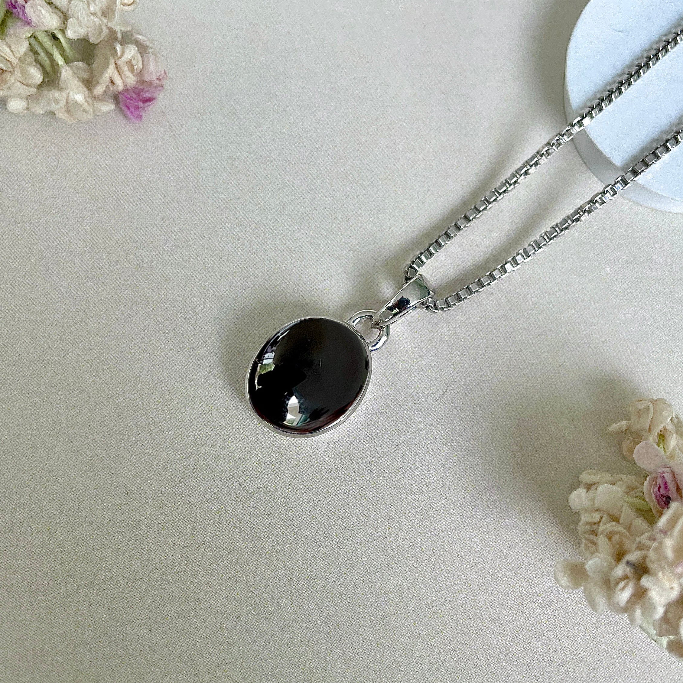 Black Onyx Pendant-(BOX-SP-687.)