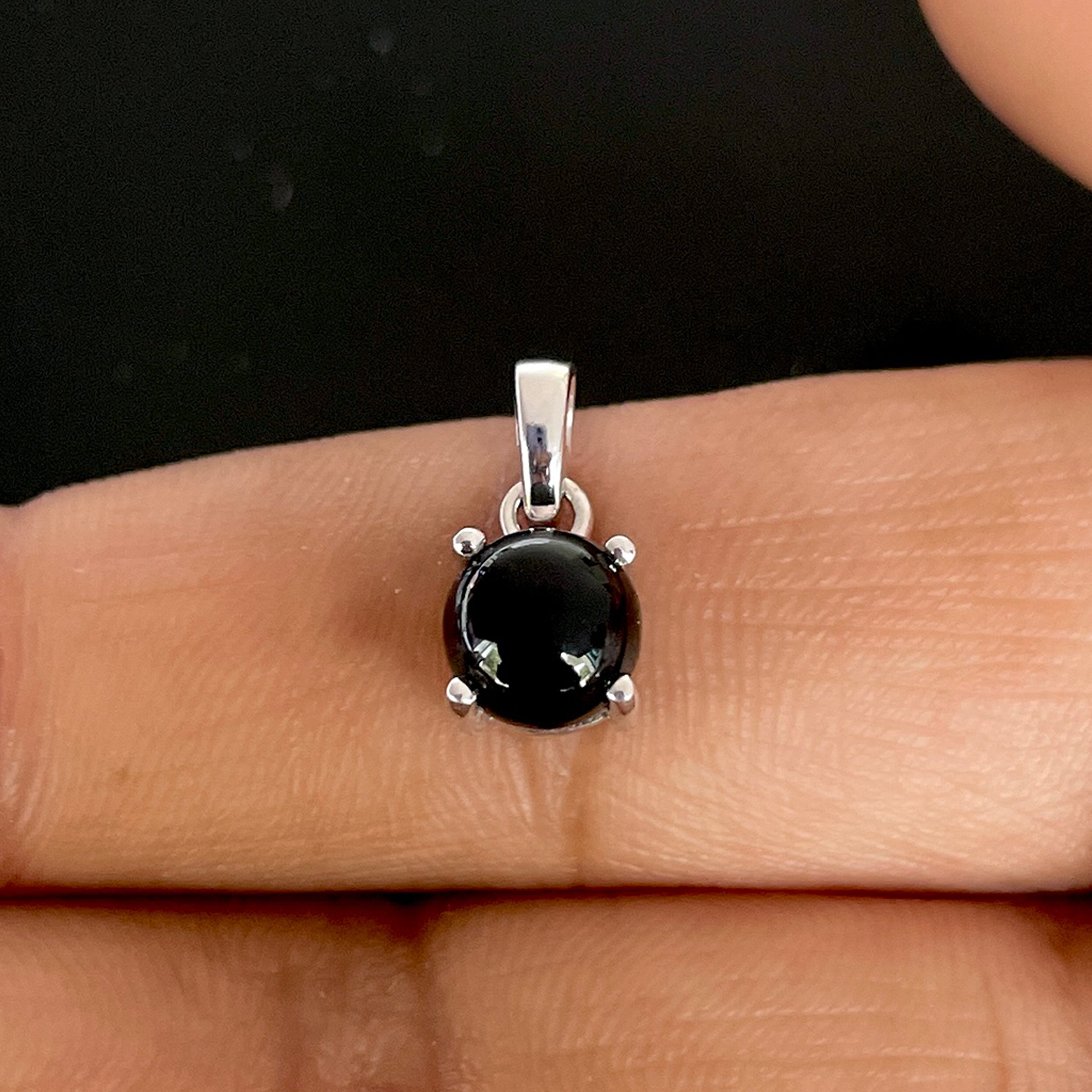 Black Onyx Pendant-(BOX-SP-929.)