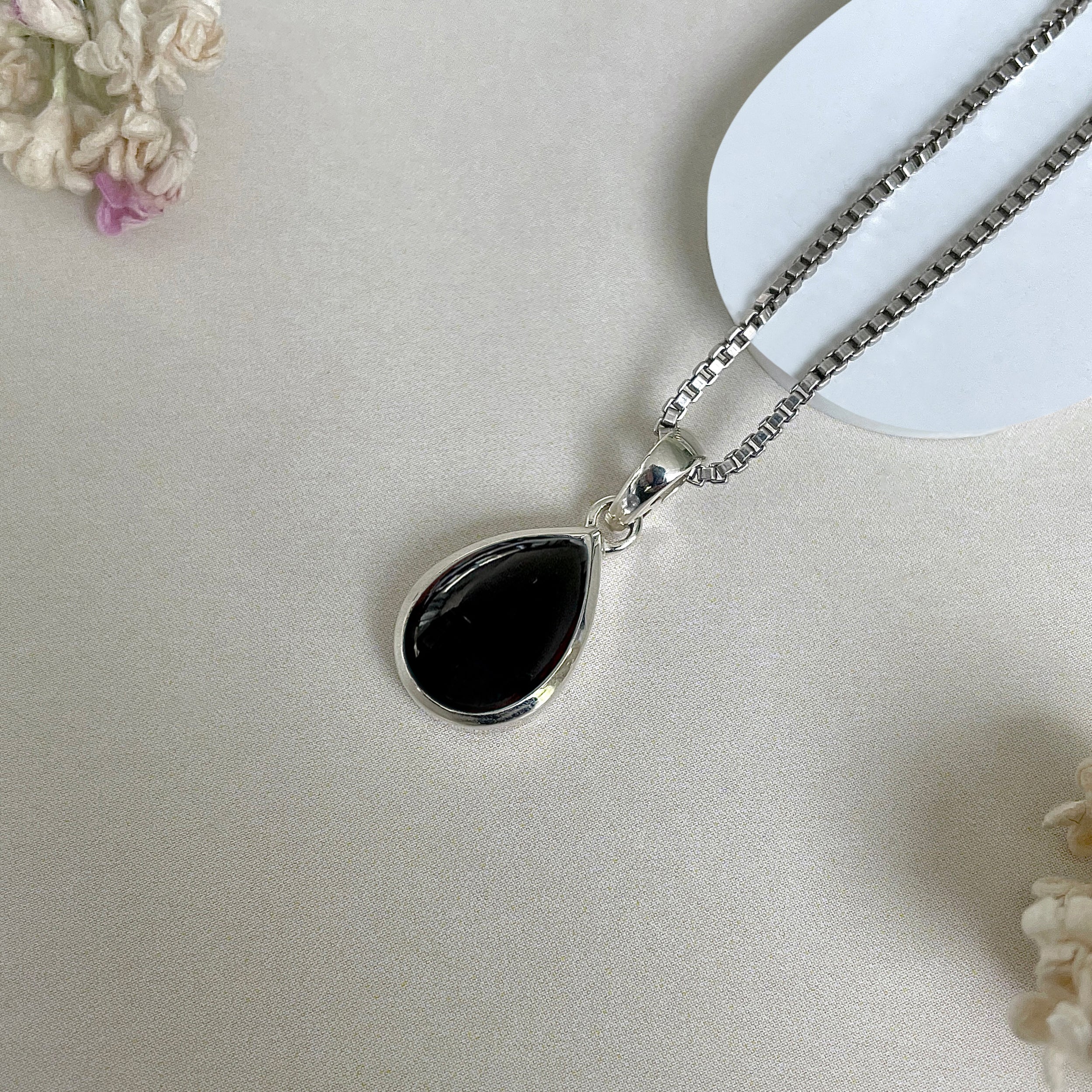 Black Onyx Pendant-(BOX-SP-946.)