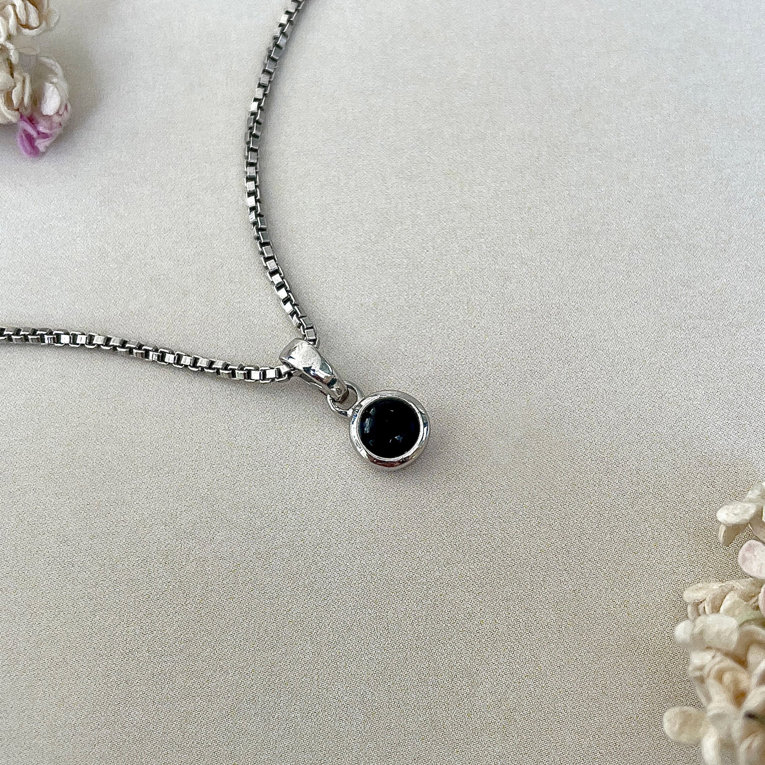 Black Onyx Pendant-(BOX-SP-948.)