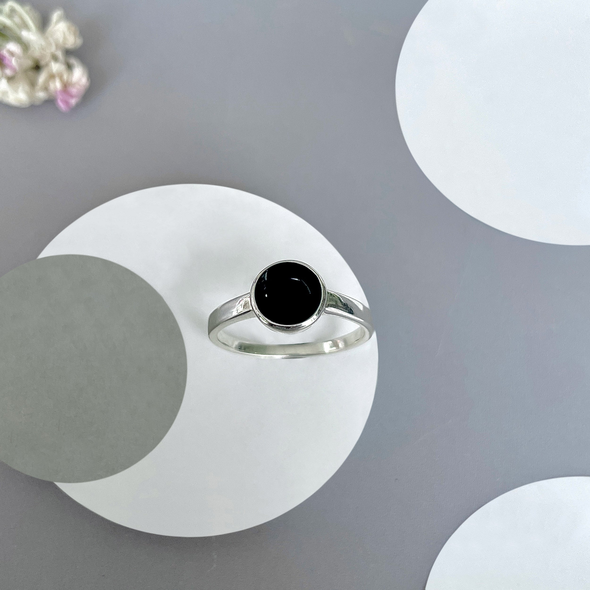 Black Onyx Ring-(BOX-SR-1821.)