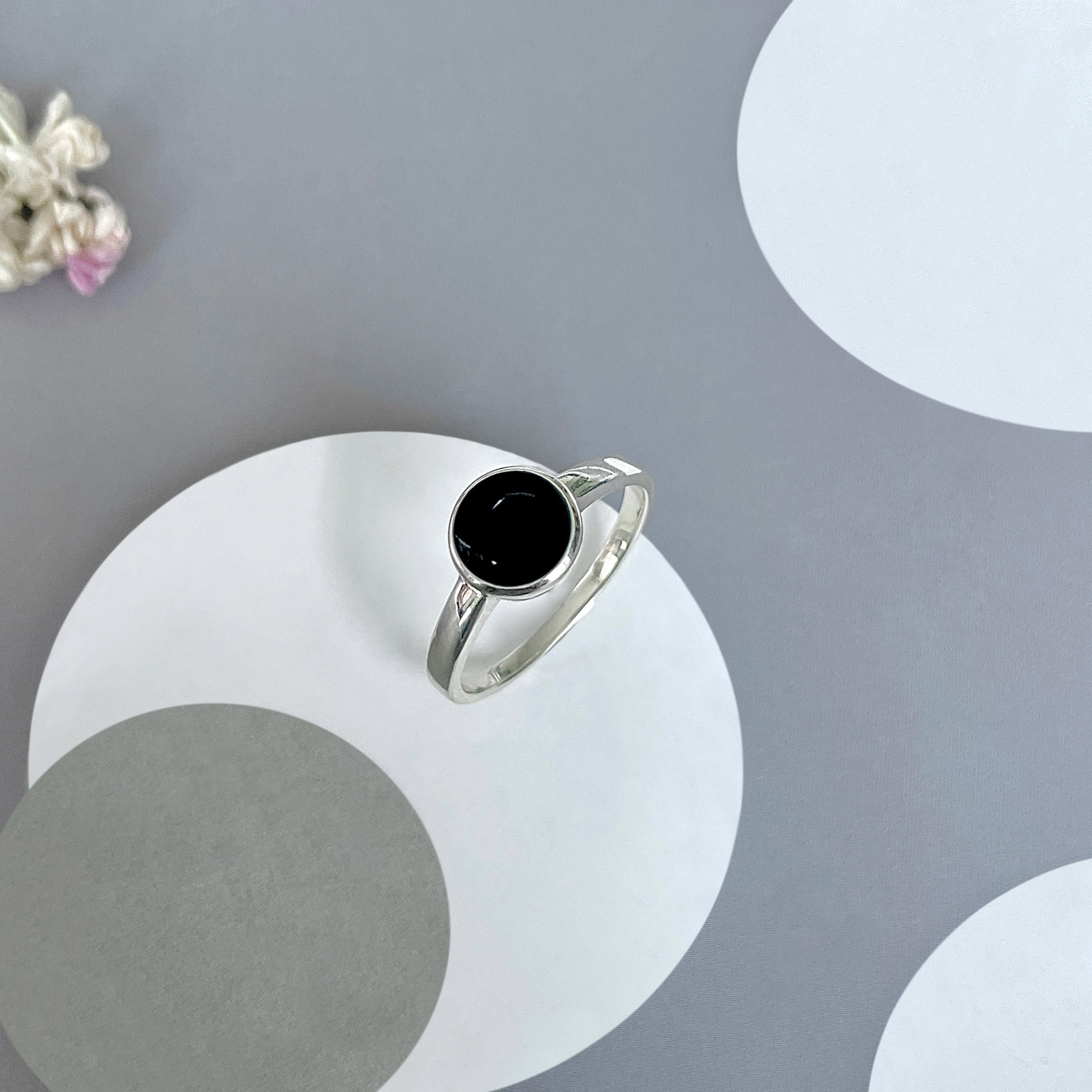 Black Onyx Ring-(BOX-SR-1821.)