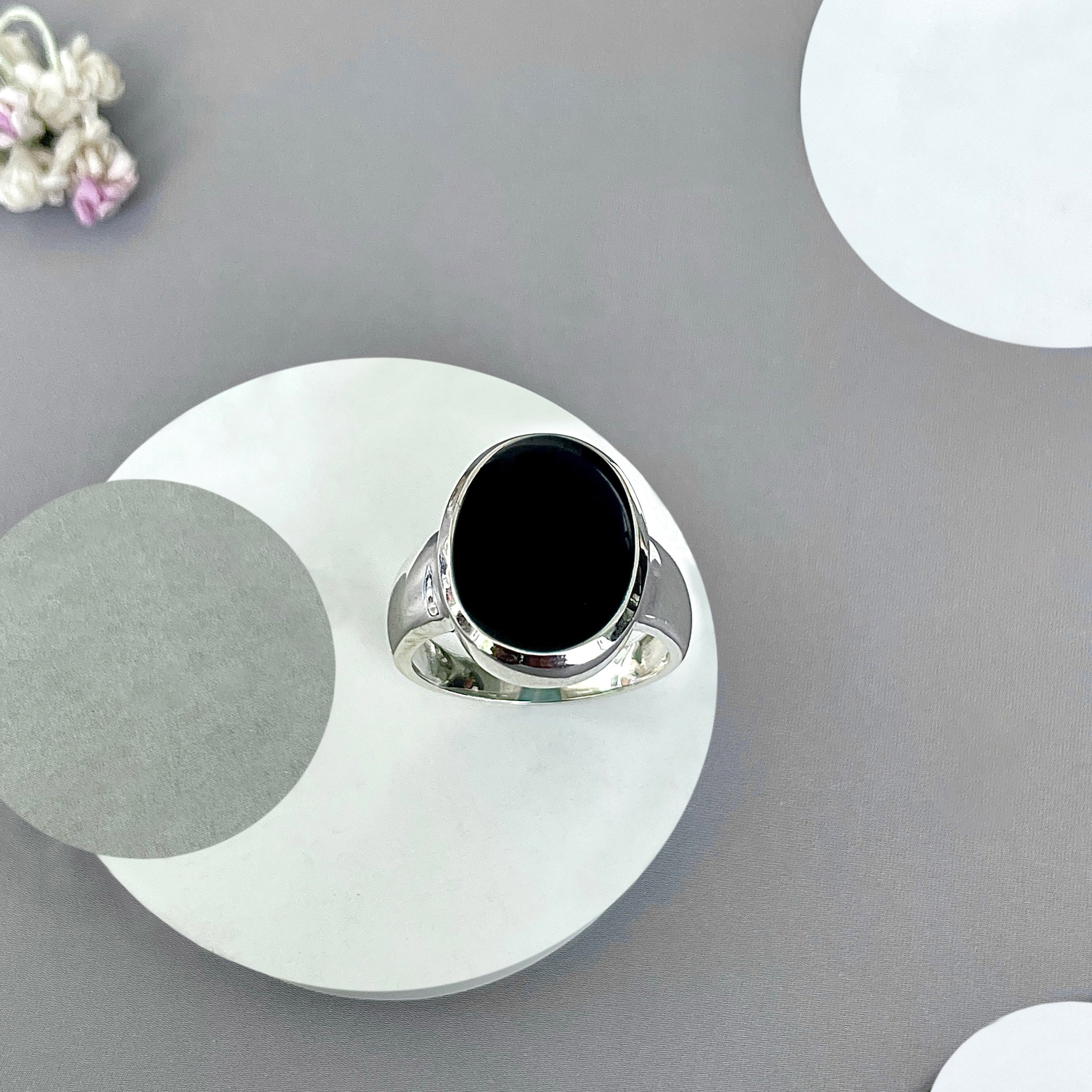 Black Onyx Ring-(BOX-SR-2128.)