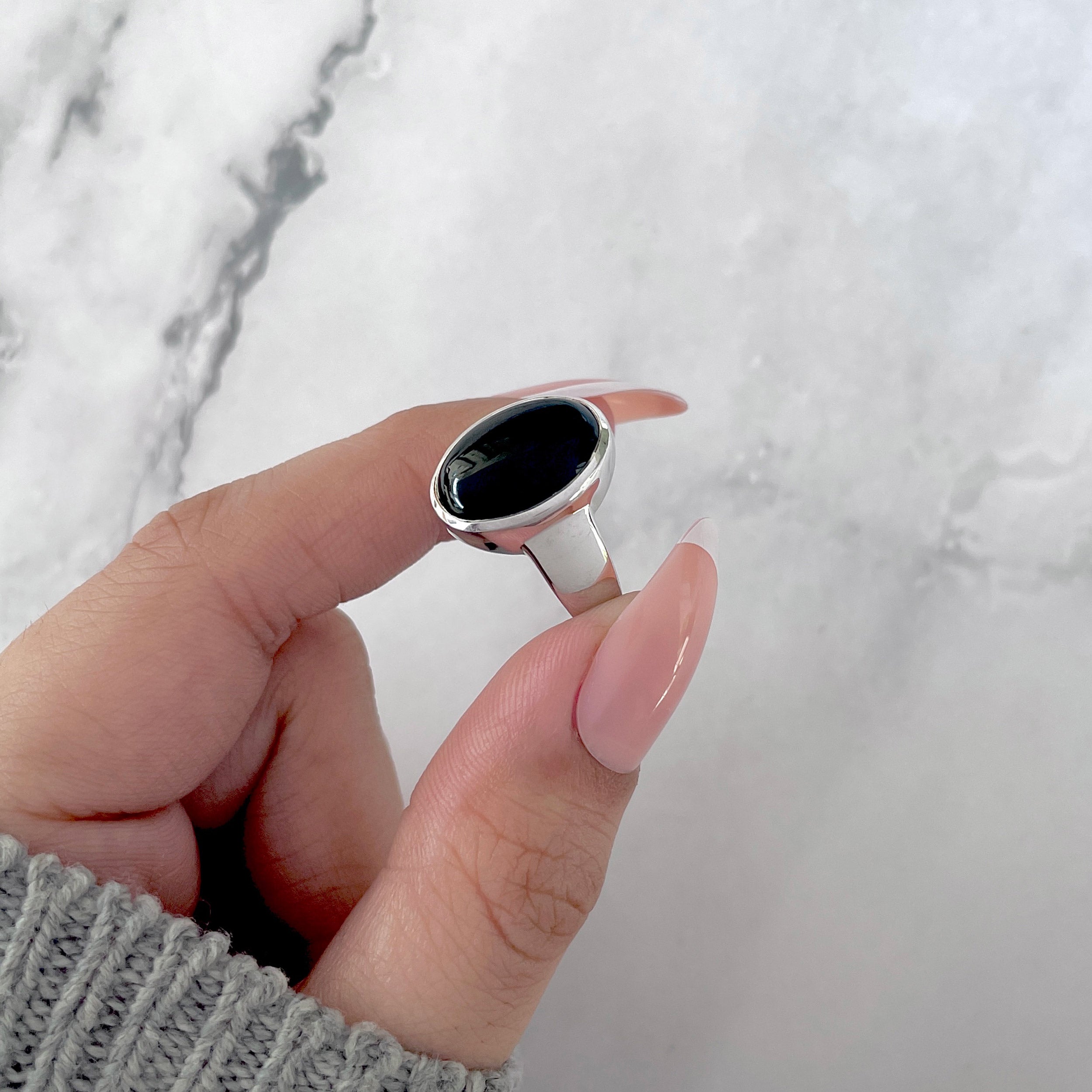 Black Onyx Ring-(BOX-SR-2128.)
