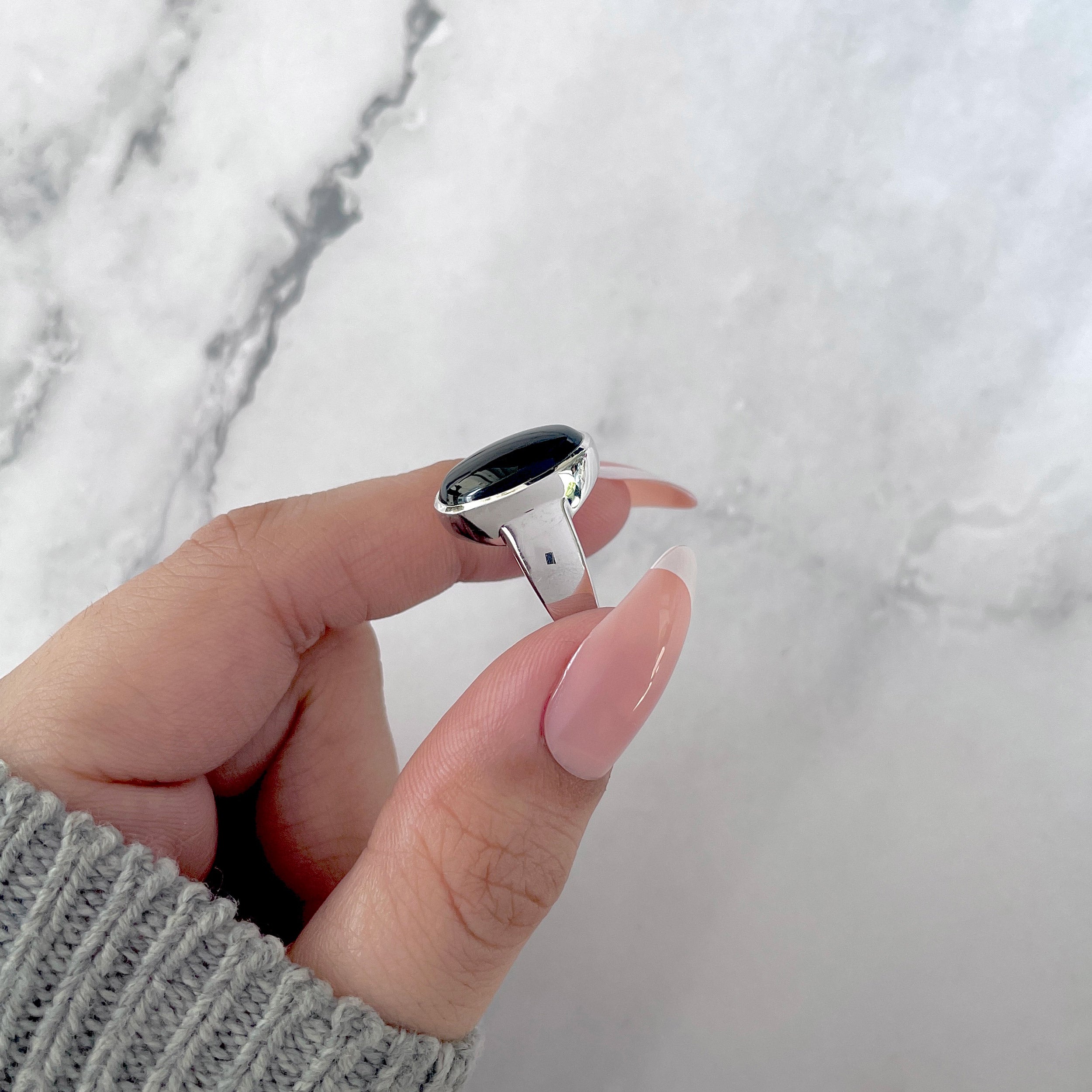 Black Onyx Ring-(BOX-SR-2128.)