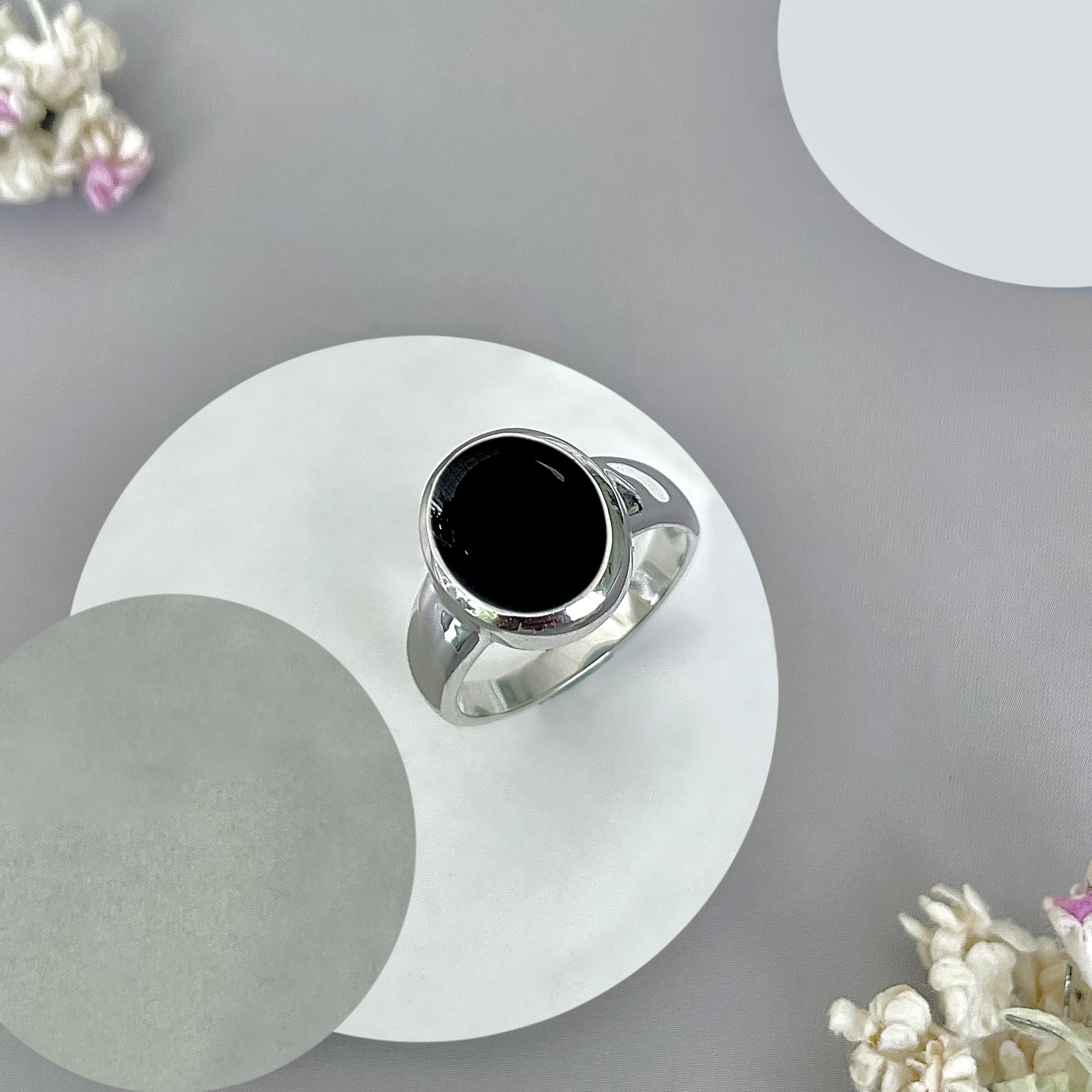 Black Onyx Ring-(BOX-SR-2132.)