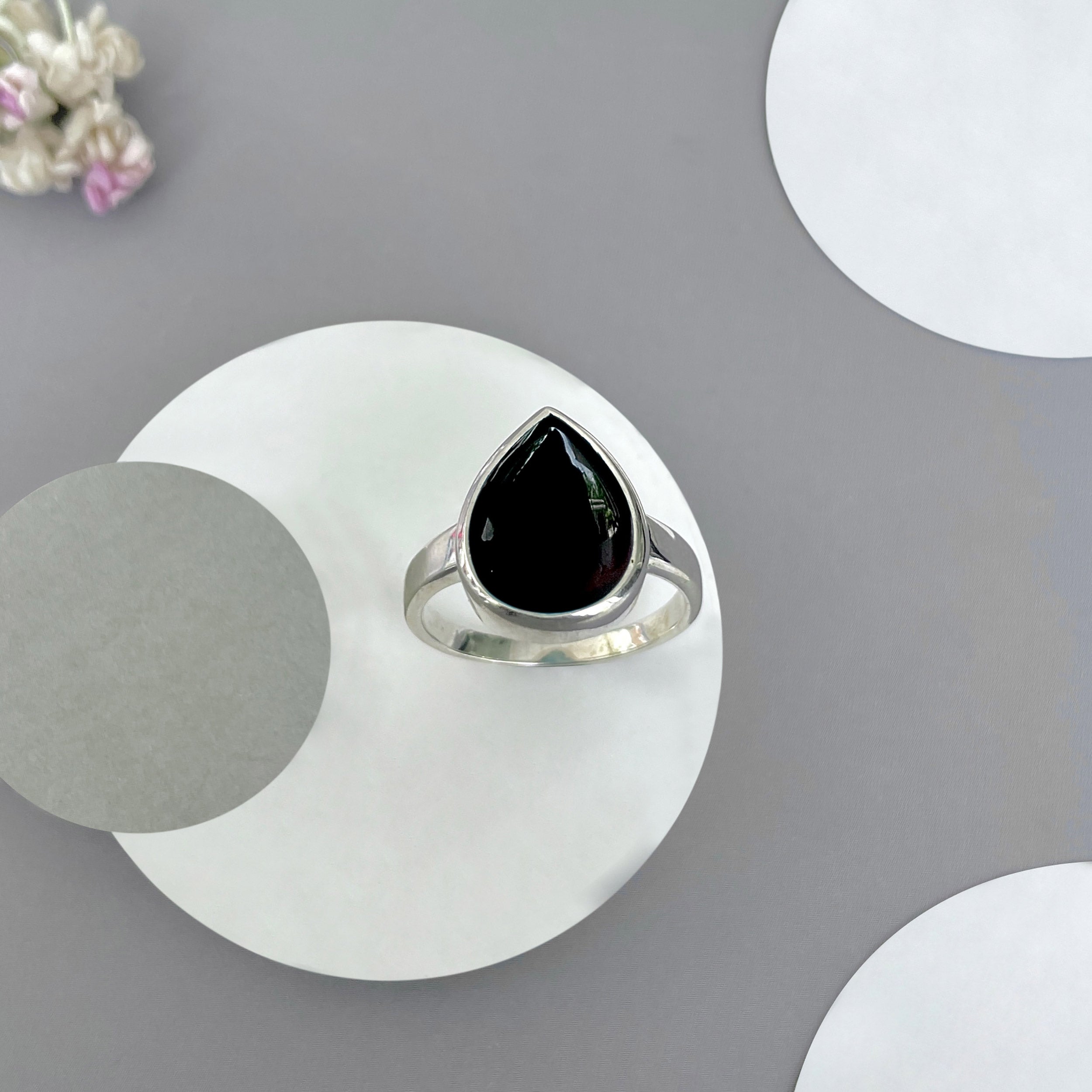 Black Onyx Ring-(BOX-SR-2361.)