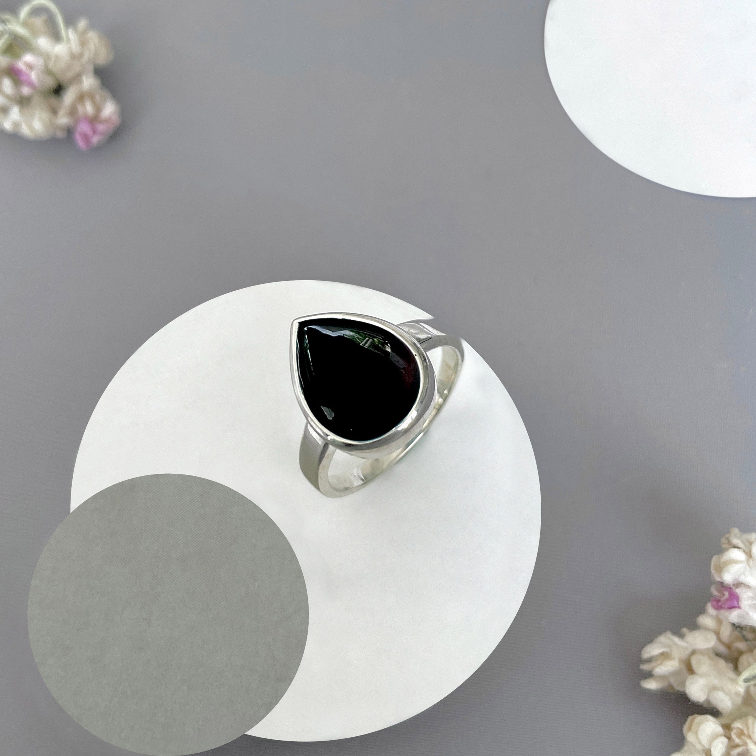 Black Onyx Ring-(BOX-SR-2361.)