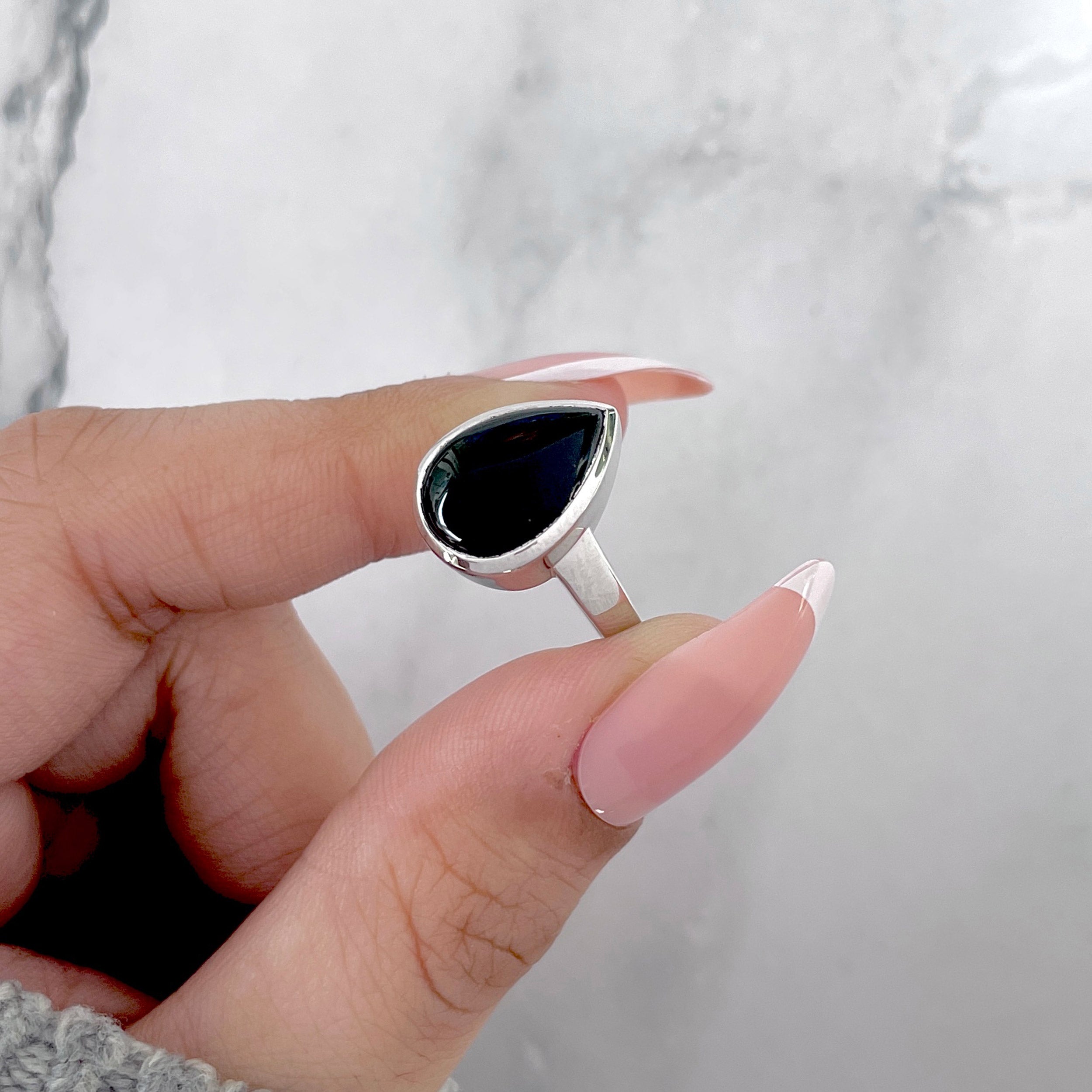 Black Onyx Ring-(BOX-SR-2361.)