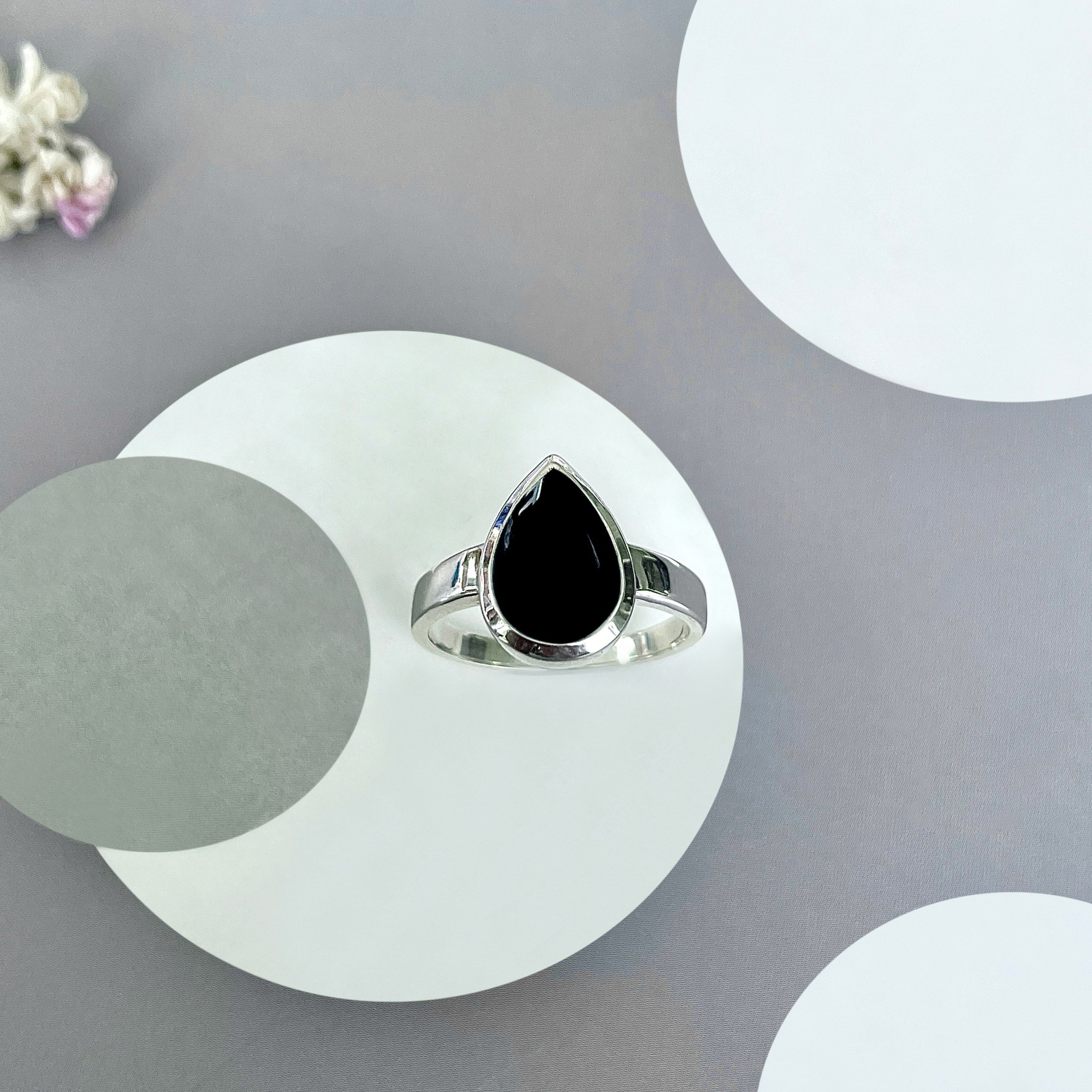 Black Onyx Ring-(BOX-SR-2362.)