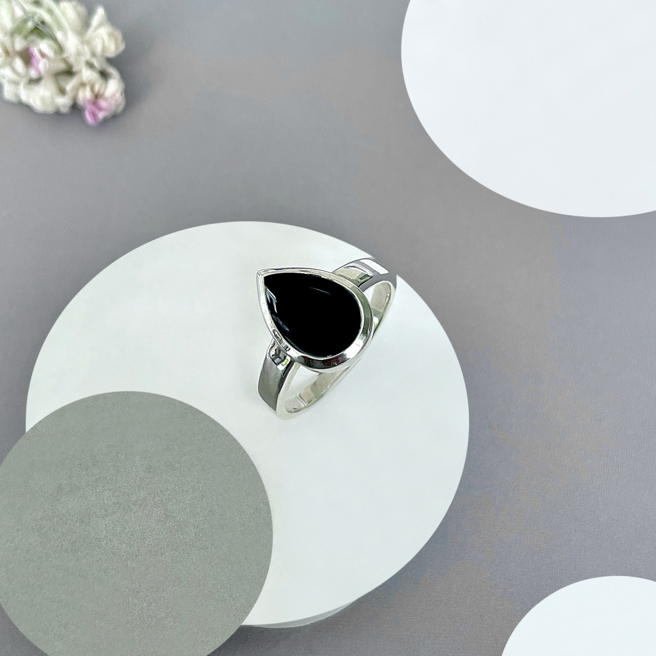 Black Onyx Ring-(BOX-SR-2362.)