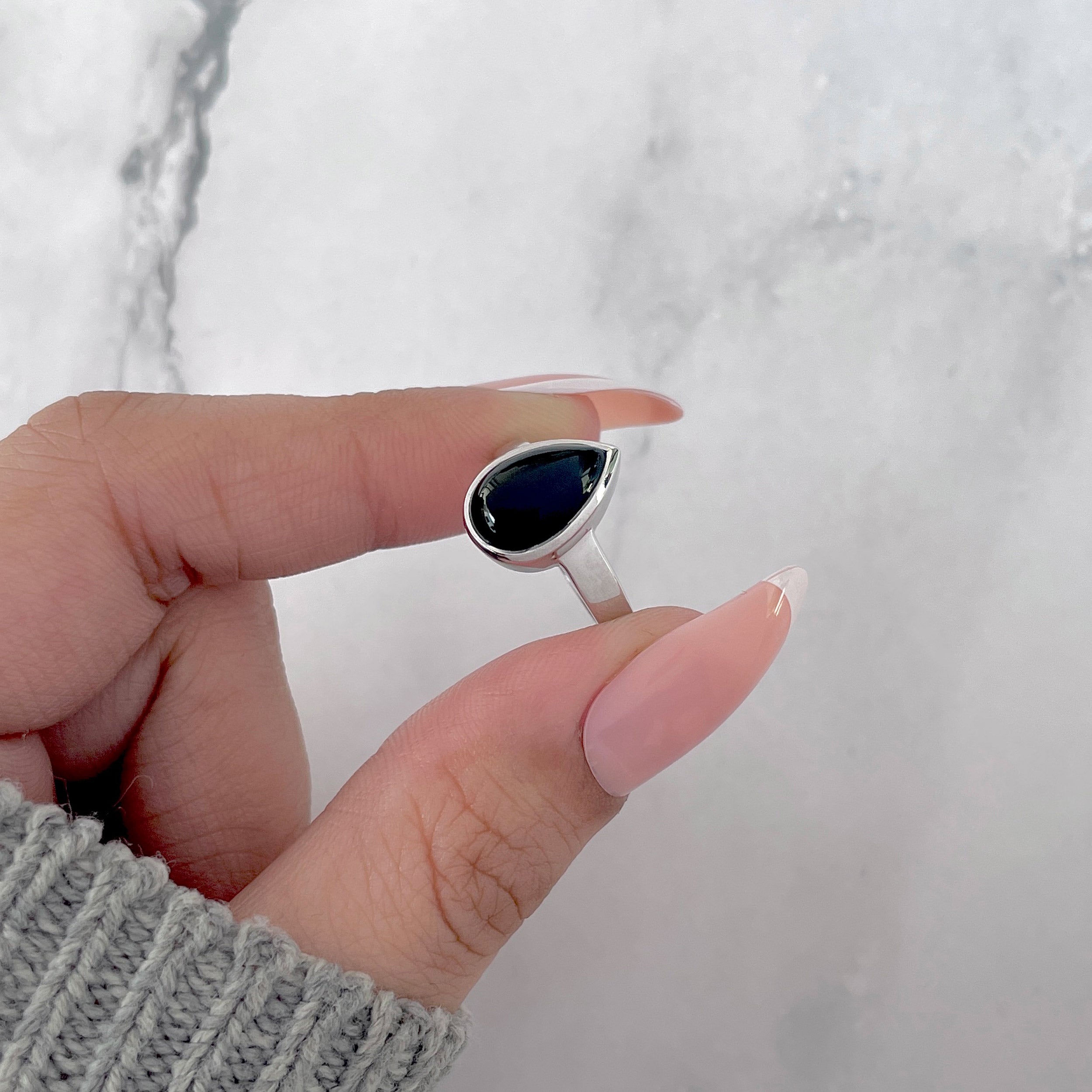Black Onyx Ring-(BOX-SR-2362.)