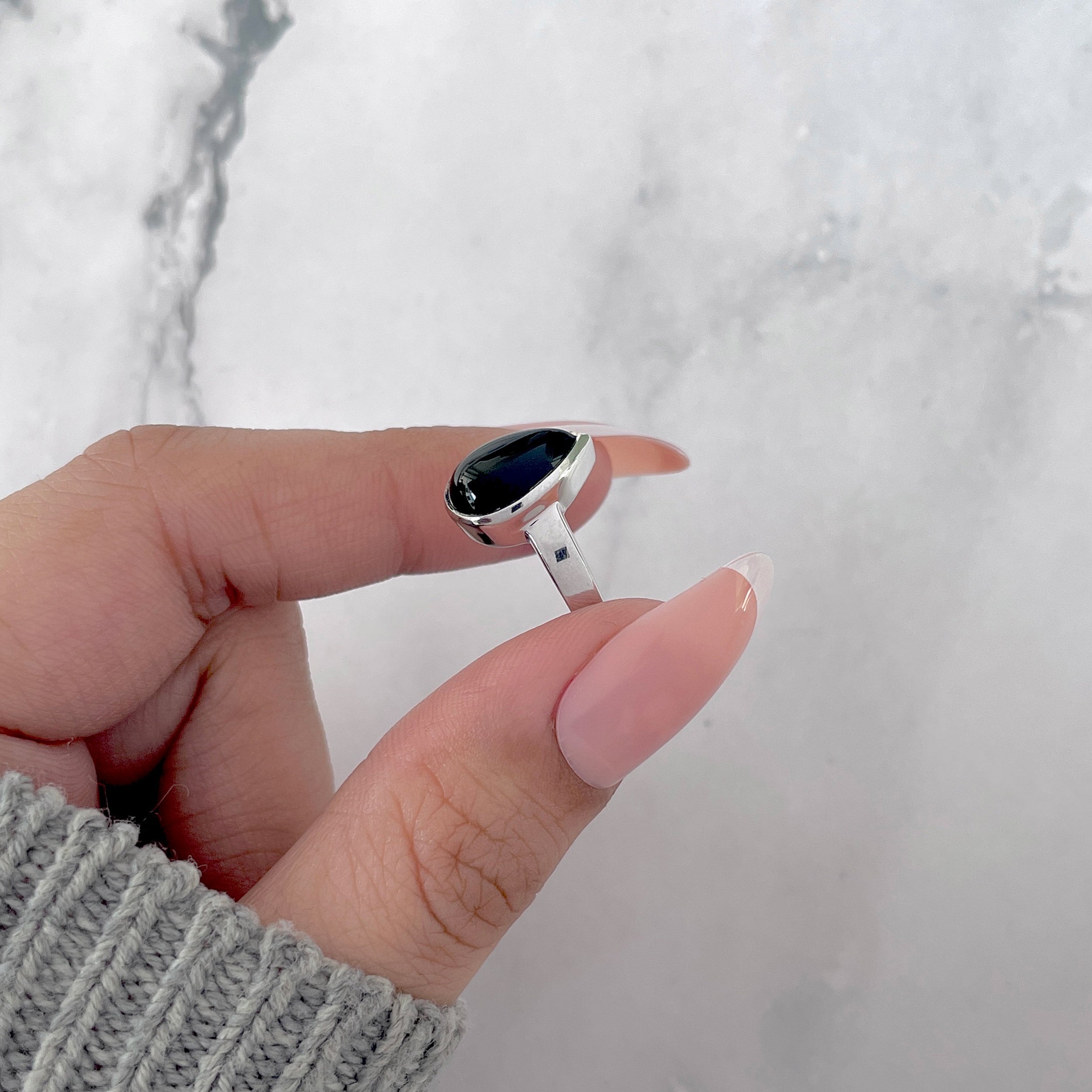 Black Onyx Ring-(BOX-SR-2362.)