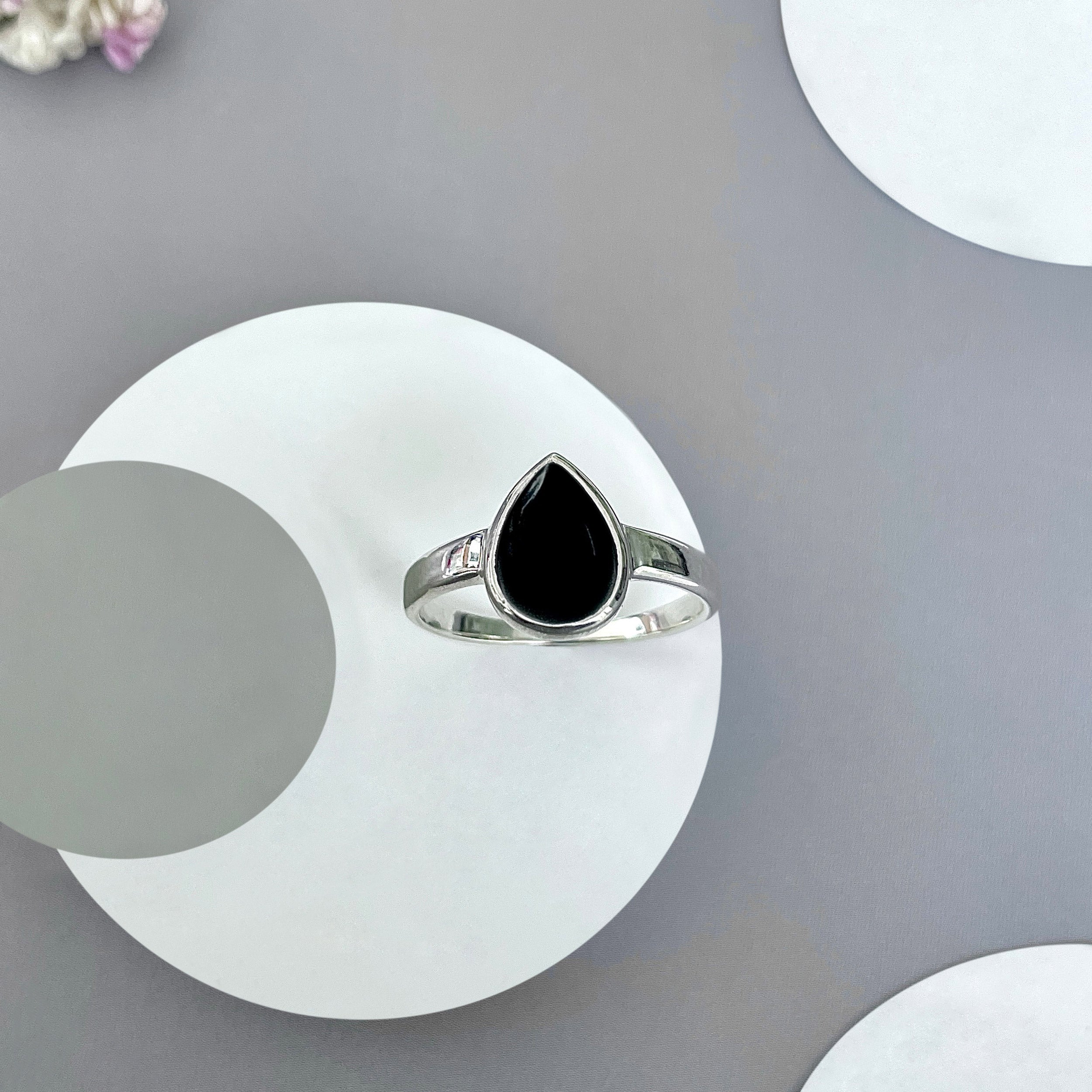 Black Onyx Ring-(BOX-SR-2363.)