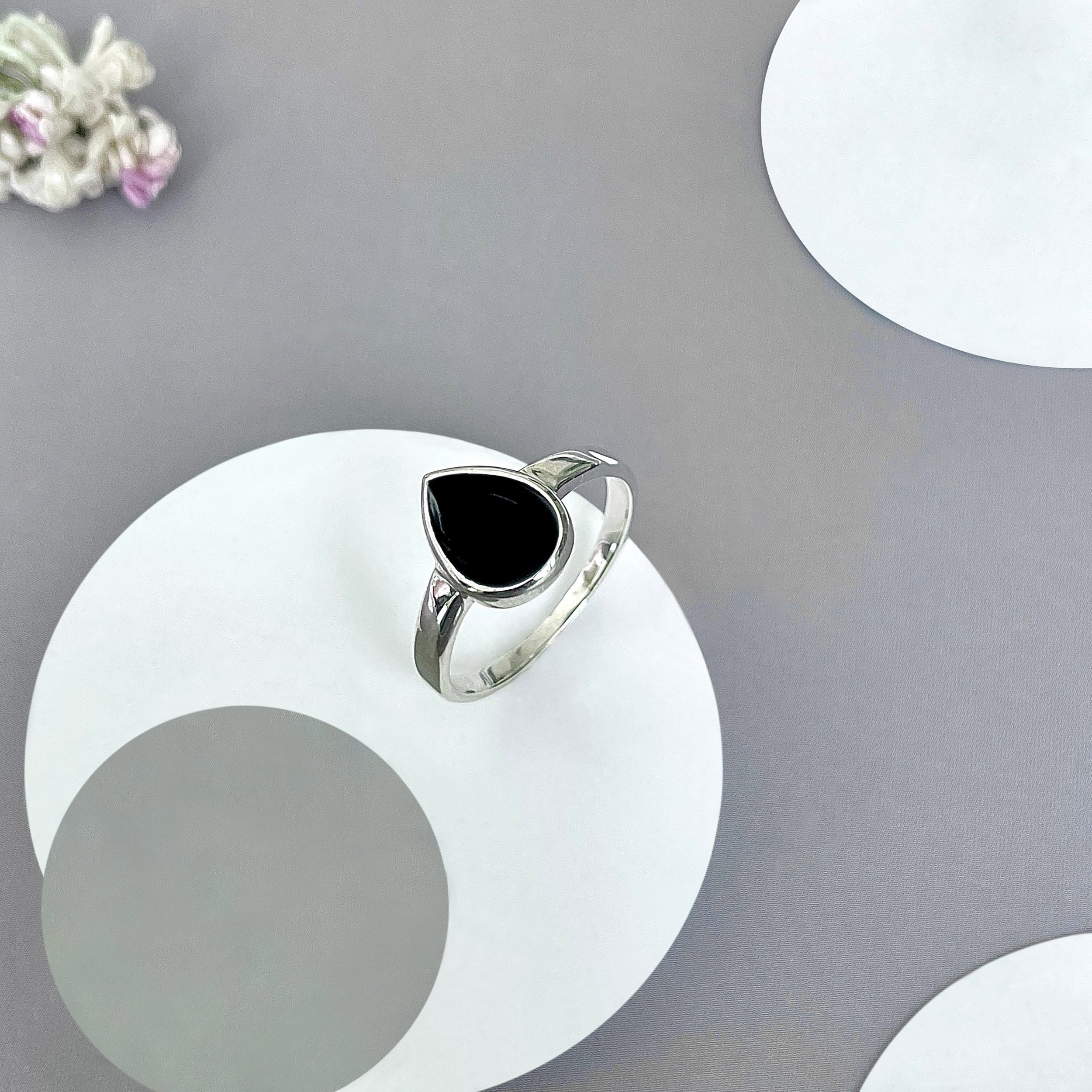 Black Onyx Ring-(BOX-SR-2363.)