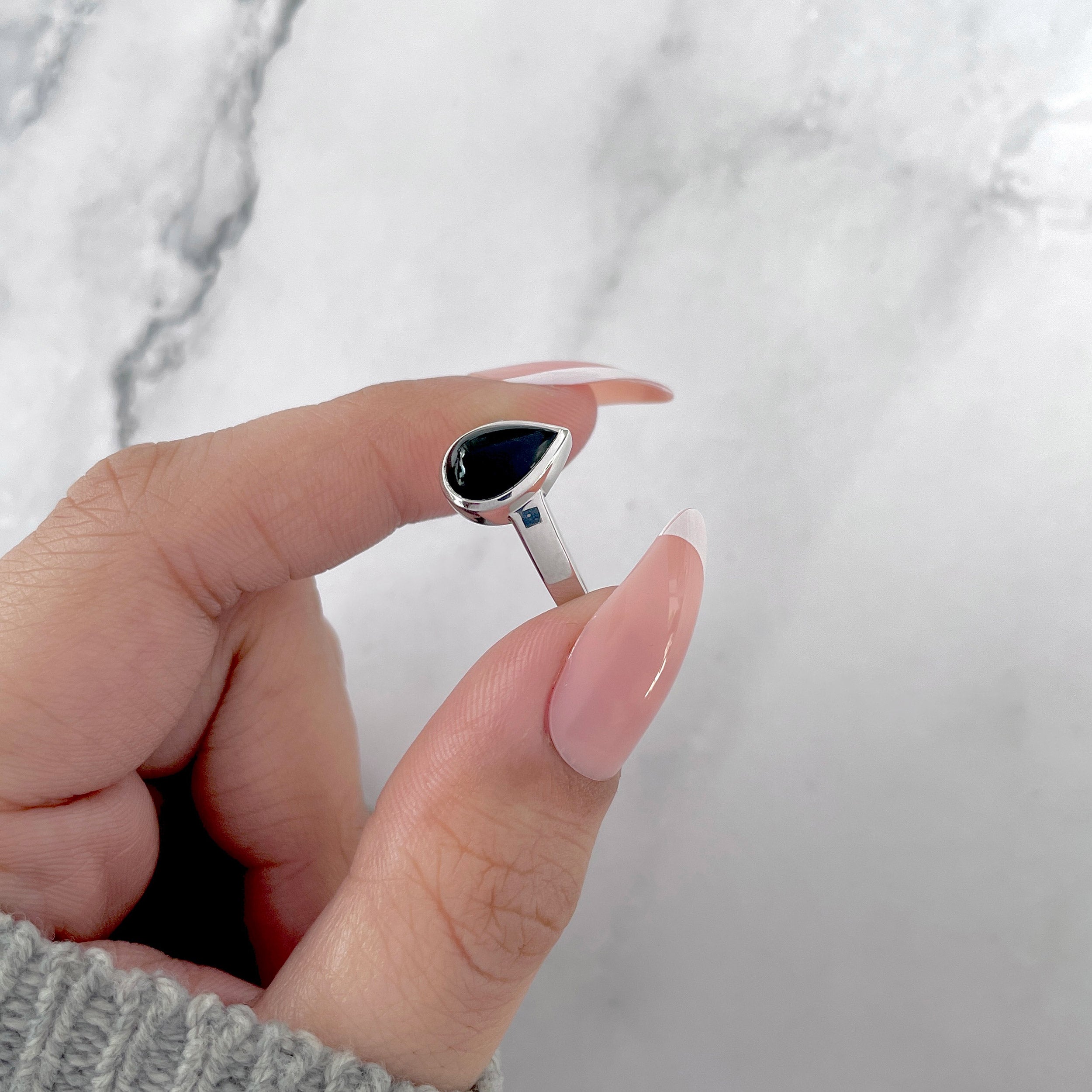 Black Onyx Ring-(BOX-SR-2363.)