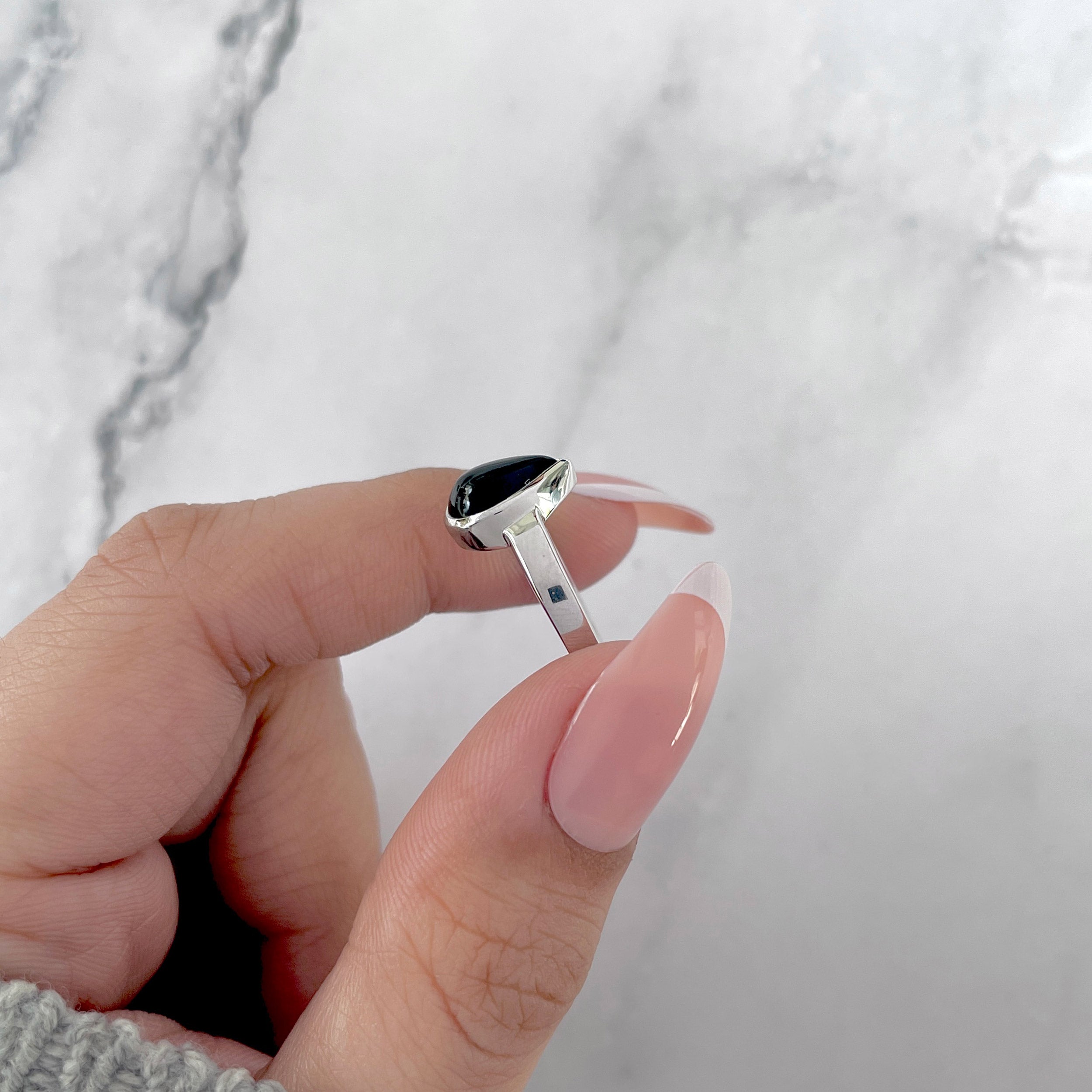 Black Onyx Ring-(BOX-SR-2363.)