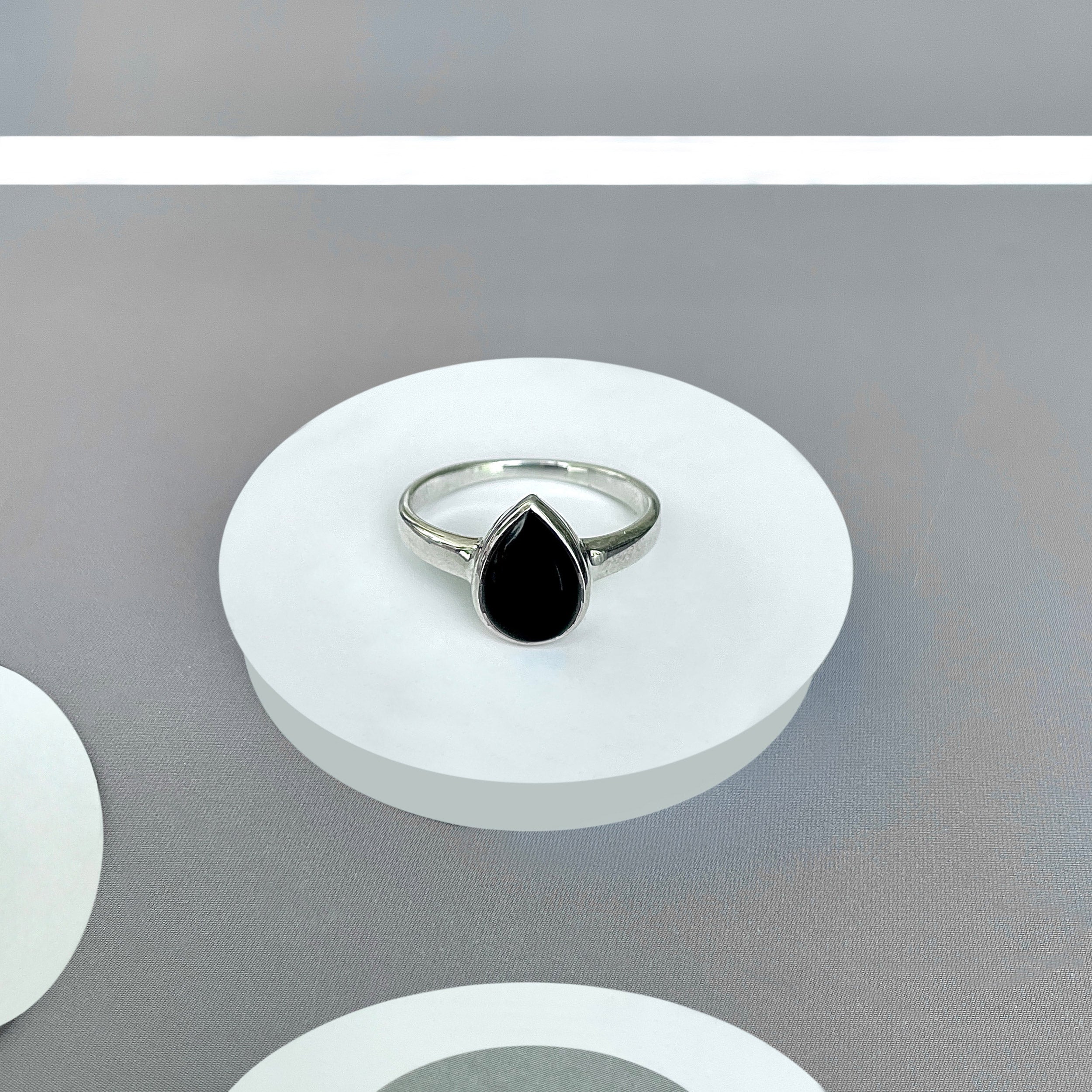 Black Onyx Ring-(BOX-SR-2363.)