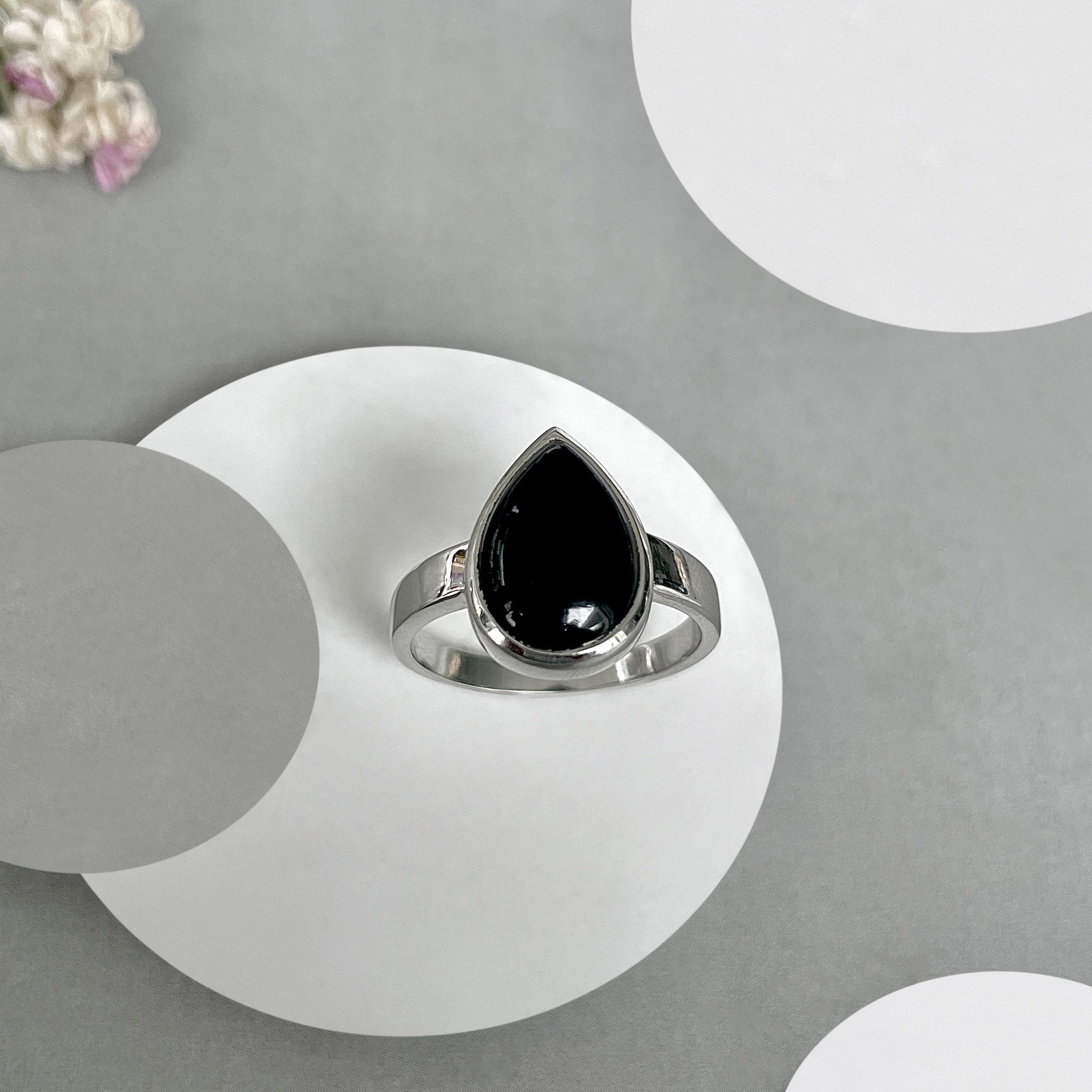 Black Onyx Ring-(BOX-SR-2366.)
