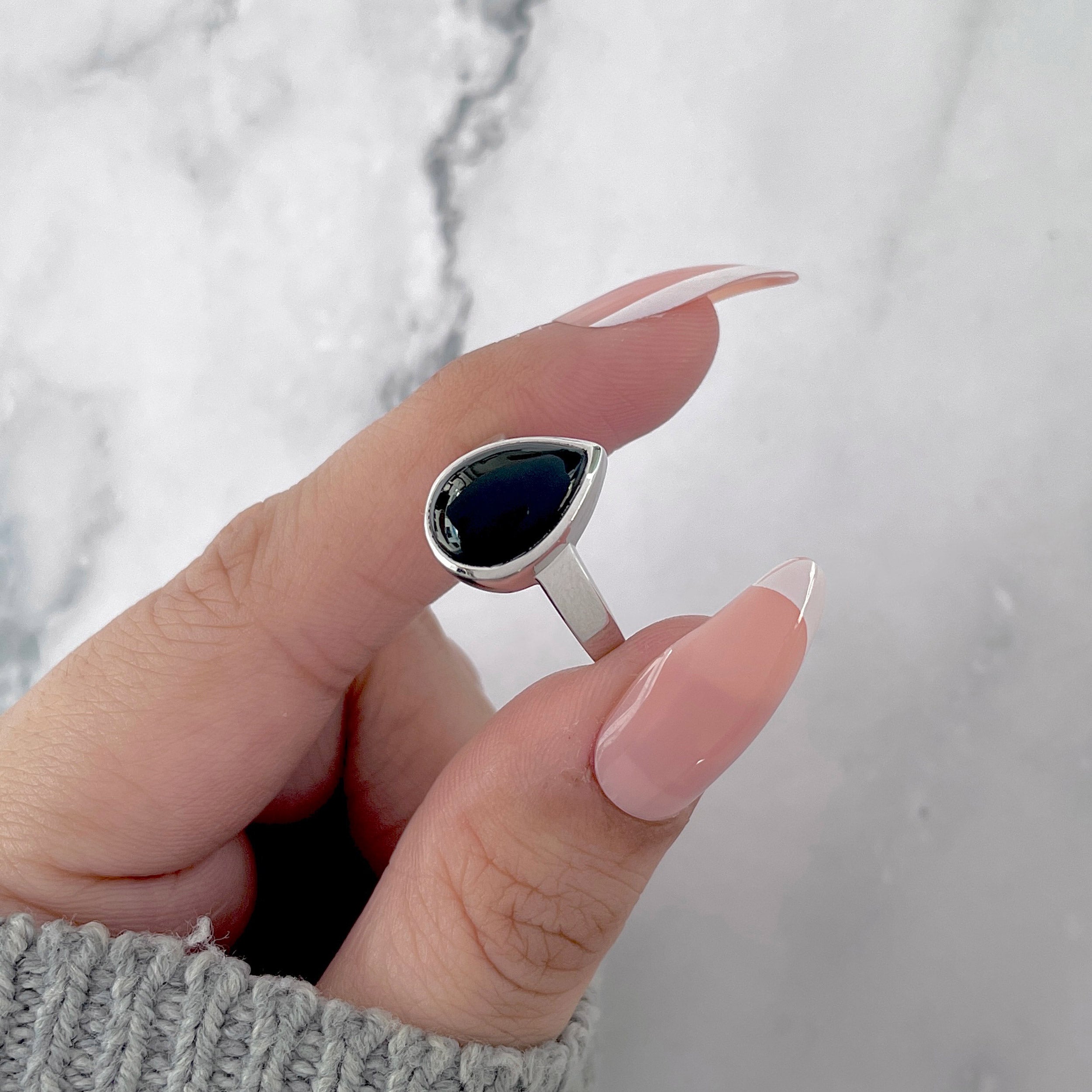 Black Onyx Ring-(BOX-SR-2366.)