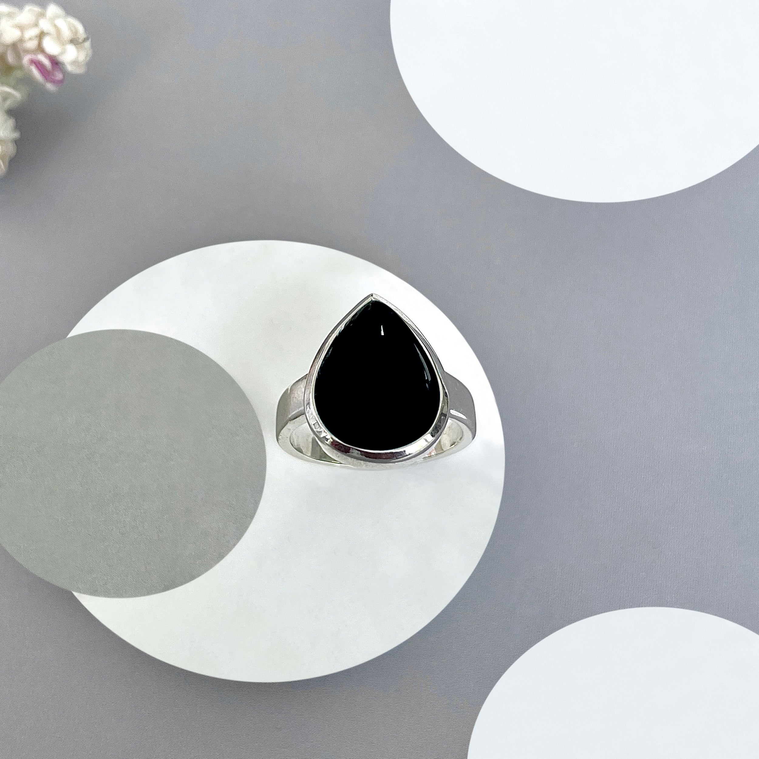 Black Onyx Ring-(BOX-SR-2367.)