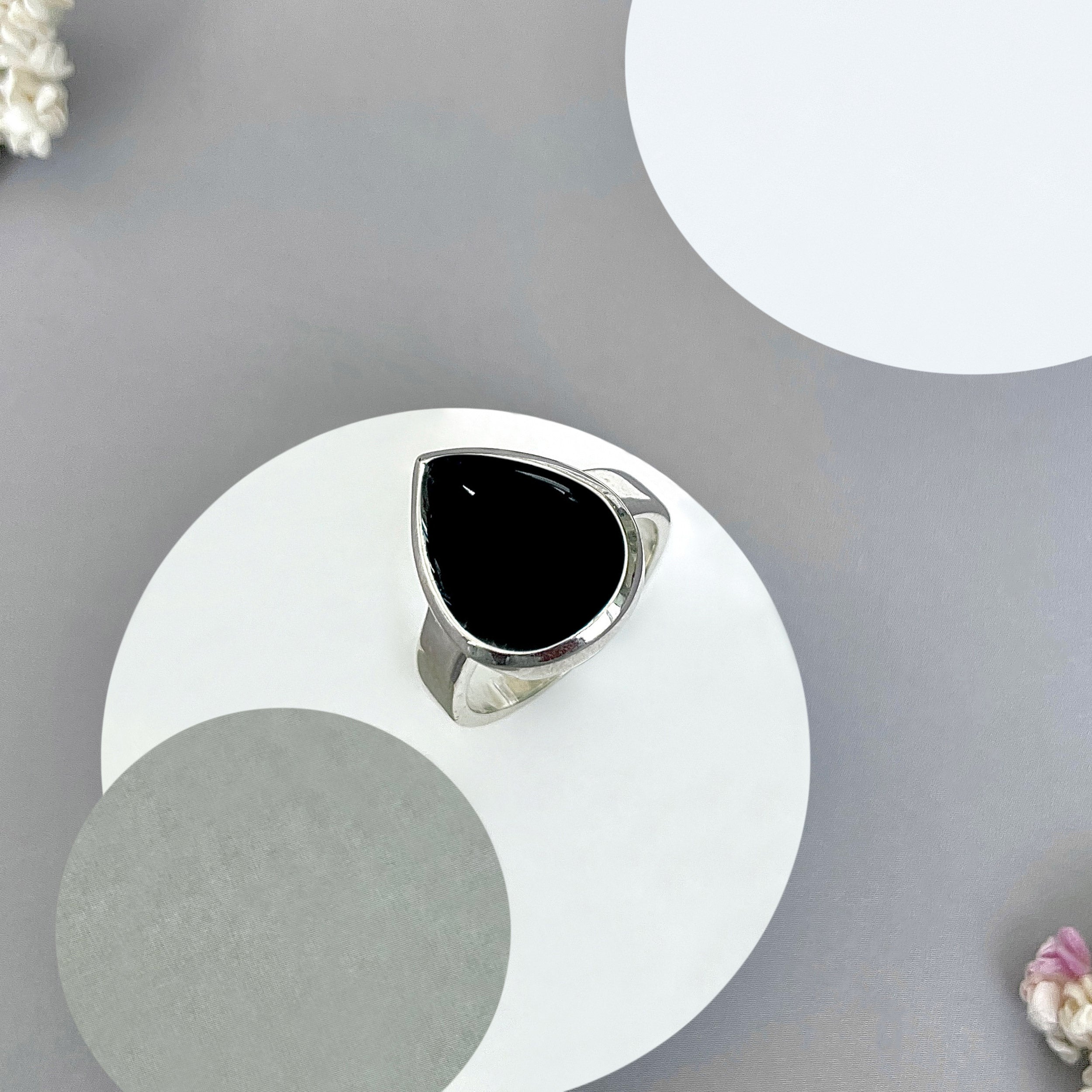 Black Onyx Ring-(BOX-SR-2367.)