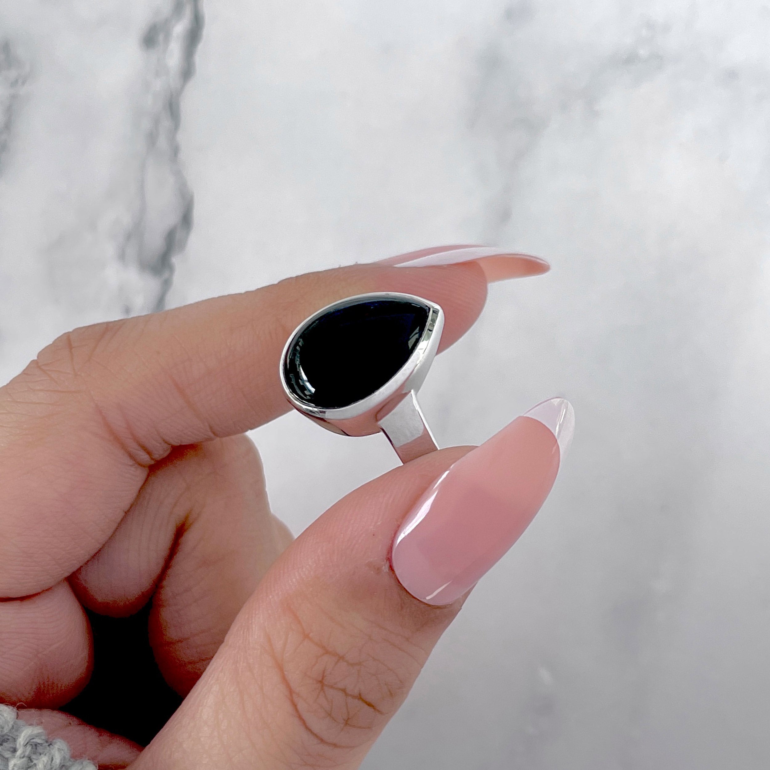 Black Onyx Ring-(BOX-SR-2367.)