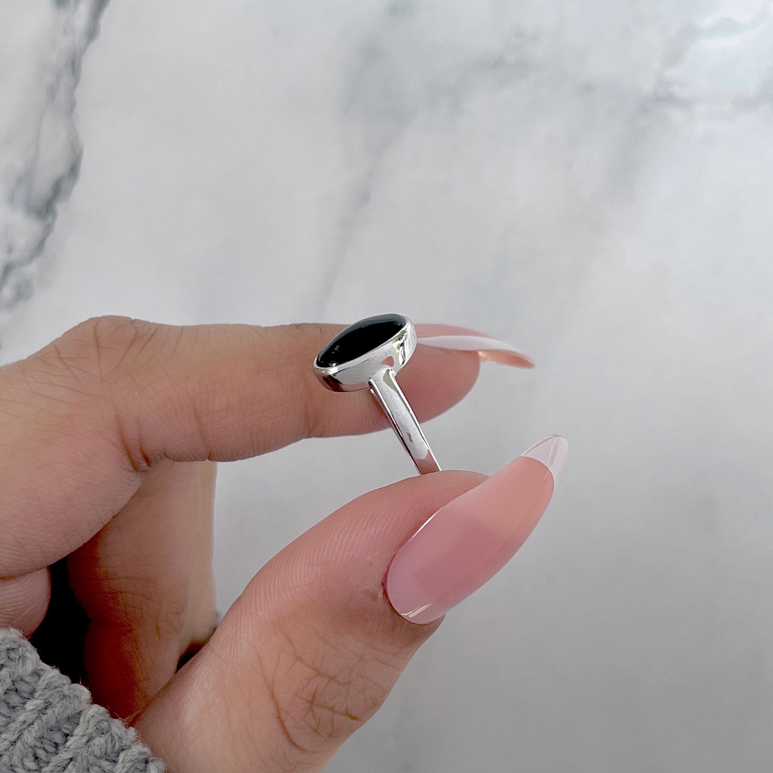 Black Onyx Ring-(BOX-SR-2511.)