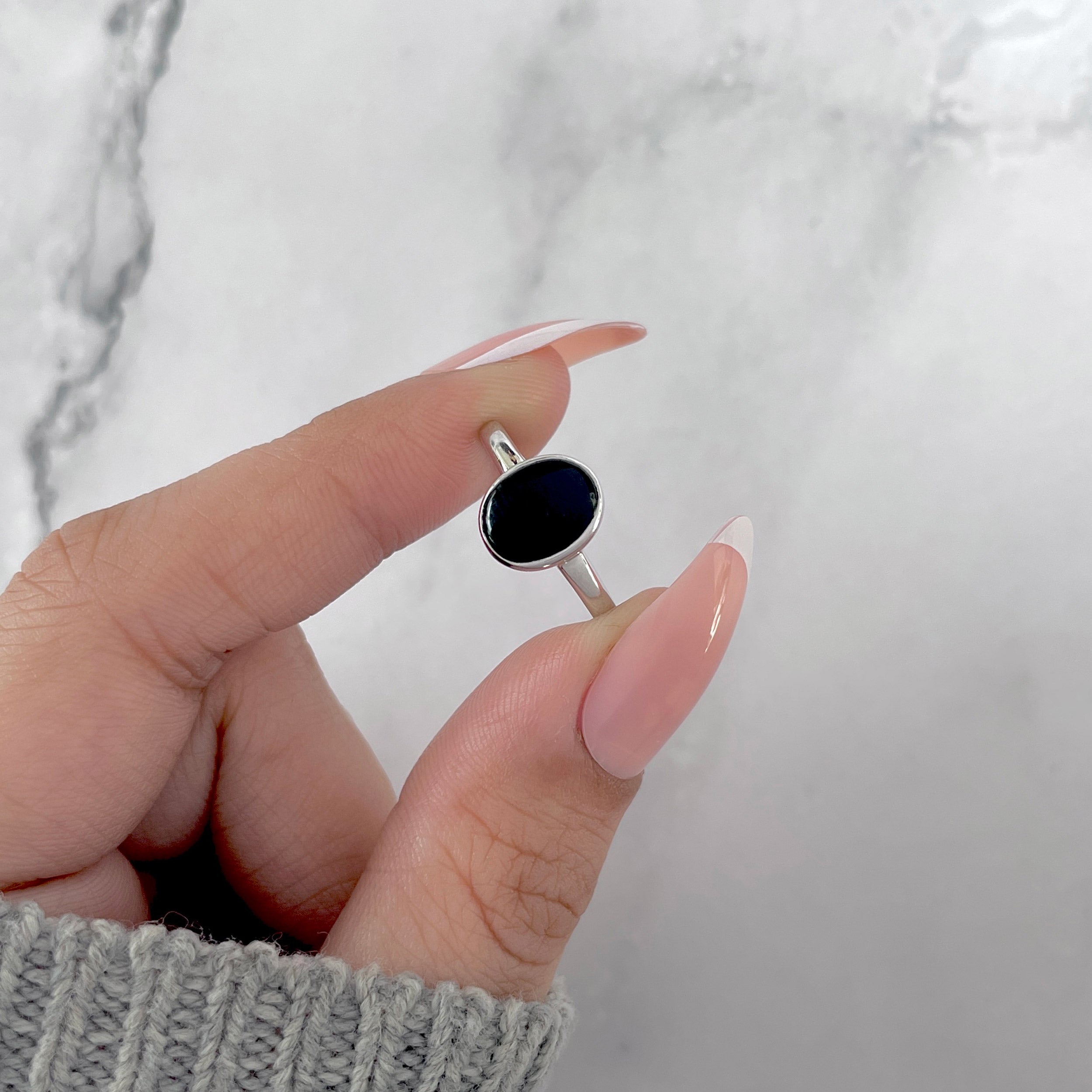Black Onyx Ring-(BOX-SR-2512.)