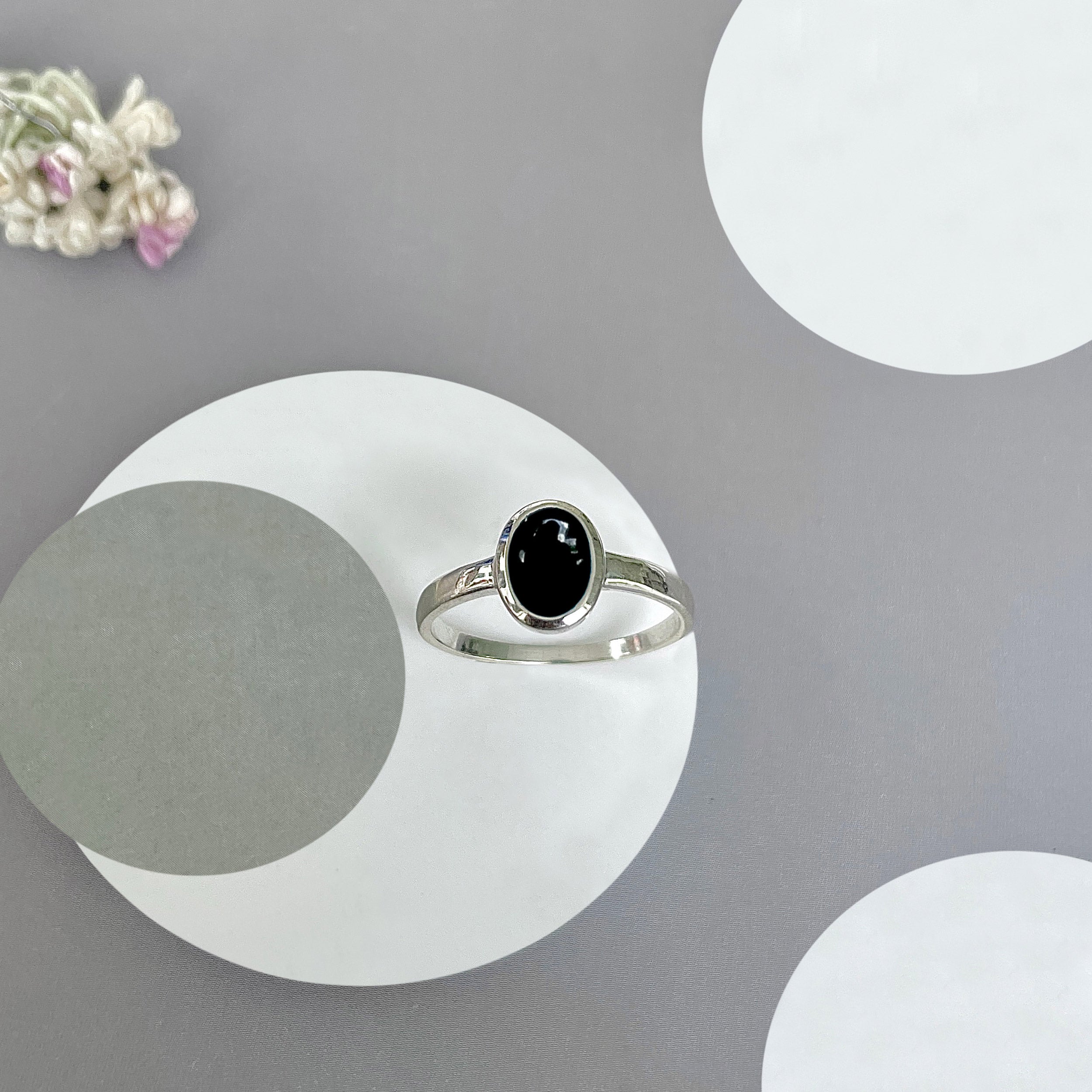 Black Onyx Ring-(BOX-SR-2513.)