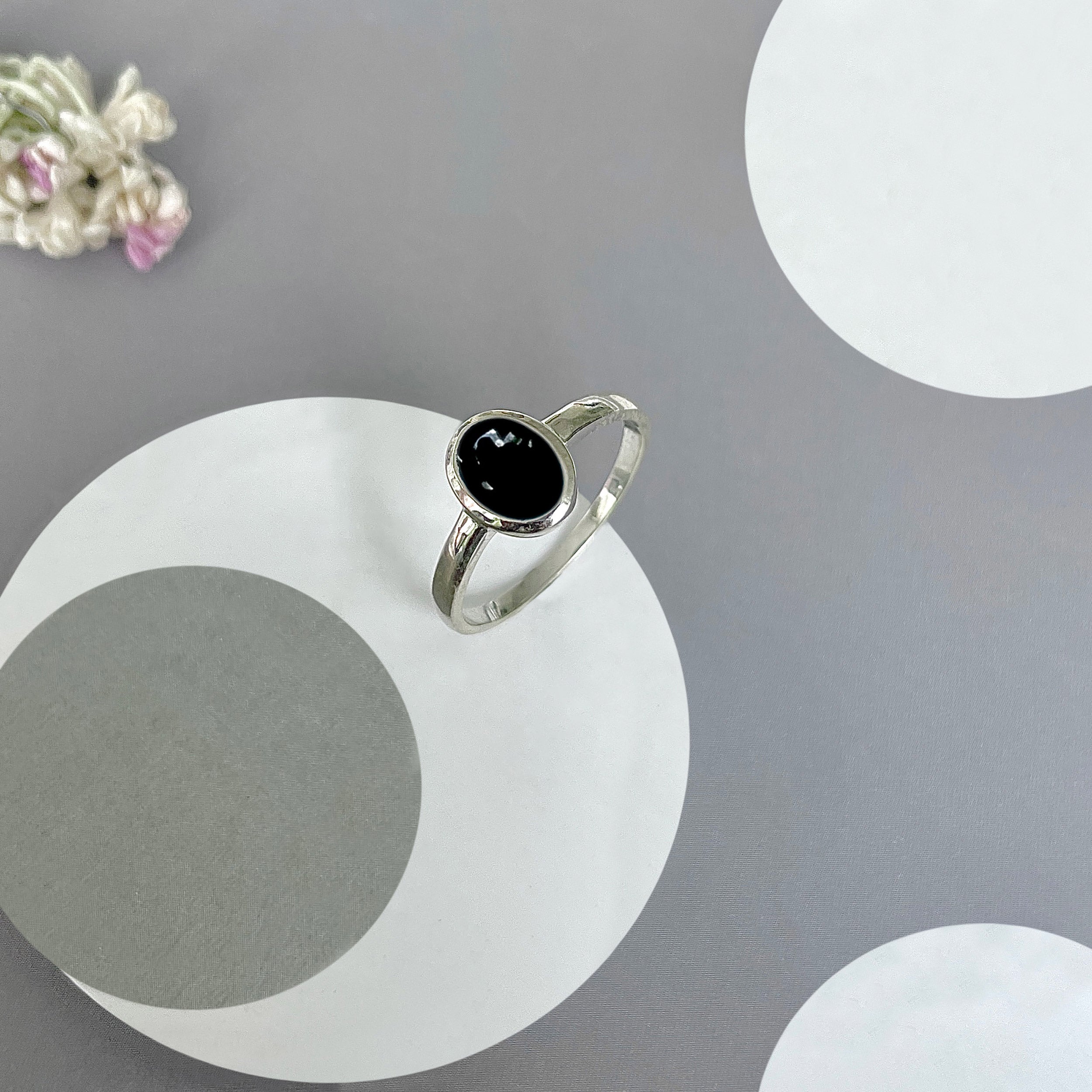 Black Onyx Ring-(BOX-SR-2513.)