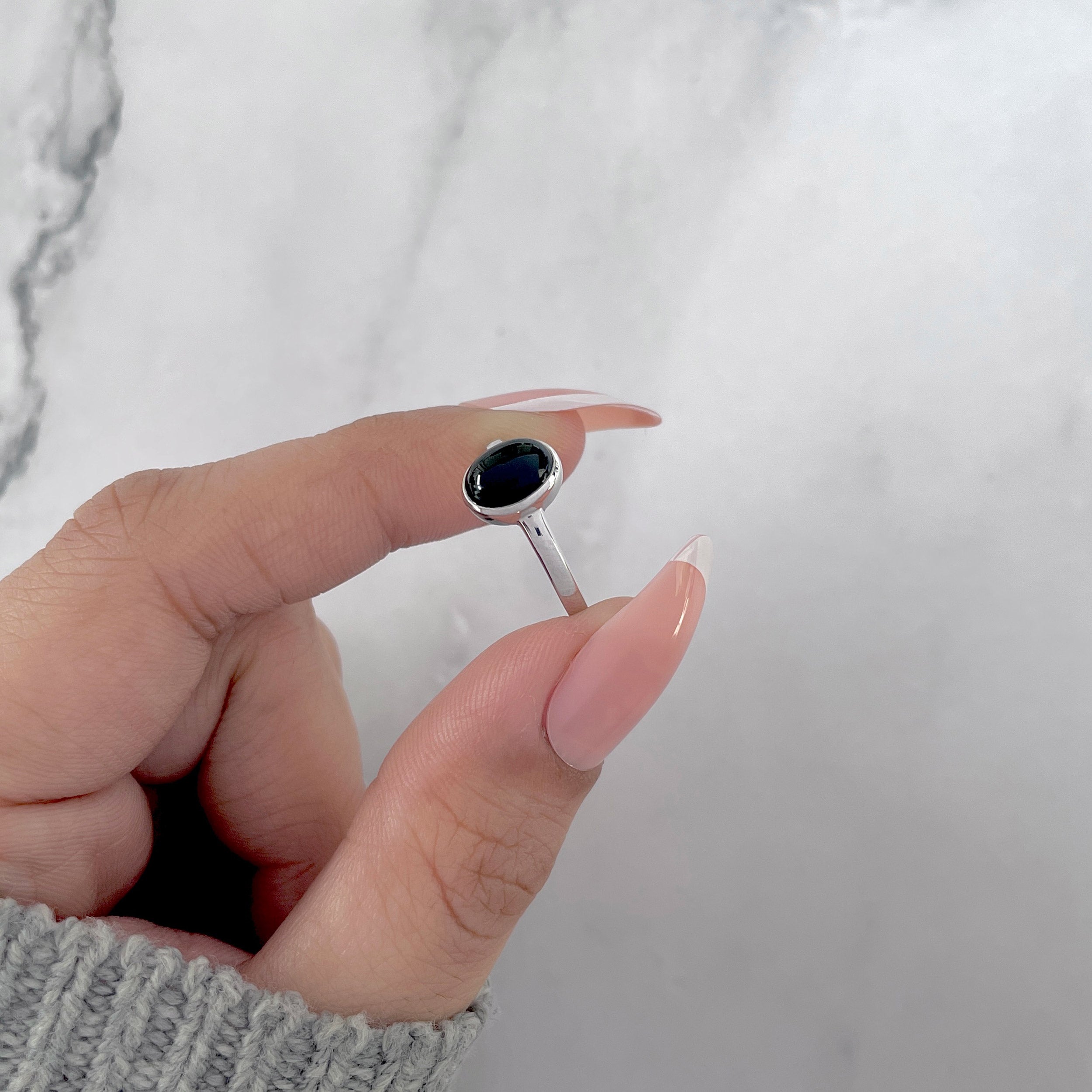 Black Onyx Ring-(BOX-SR-2513.)