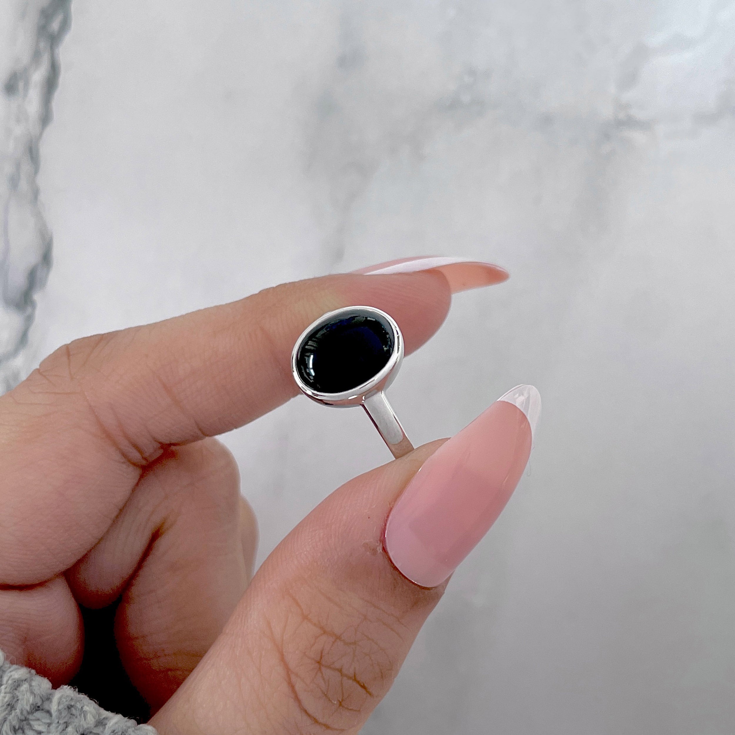 Black Onyx Ring-(BOX-SR-2514.)