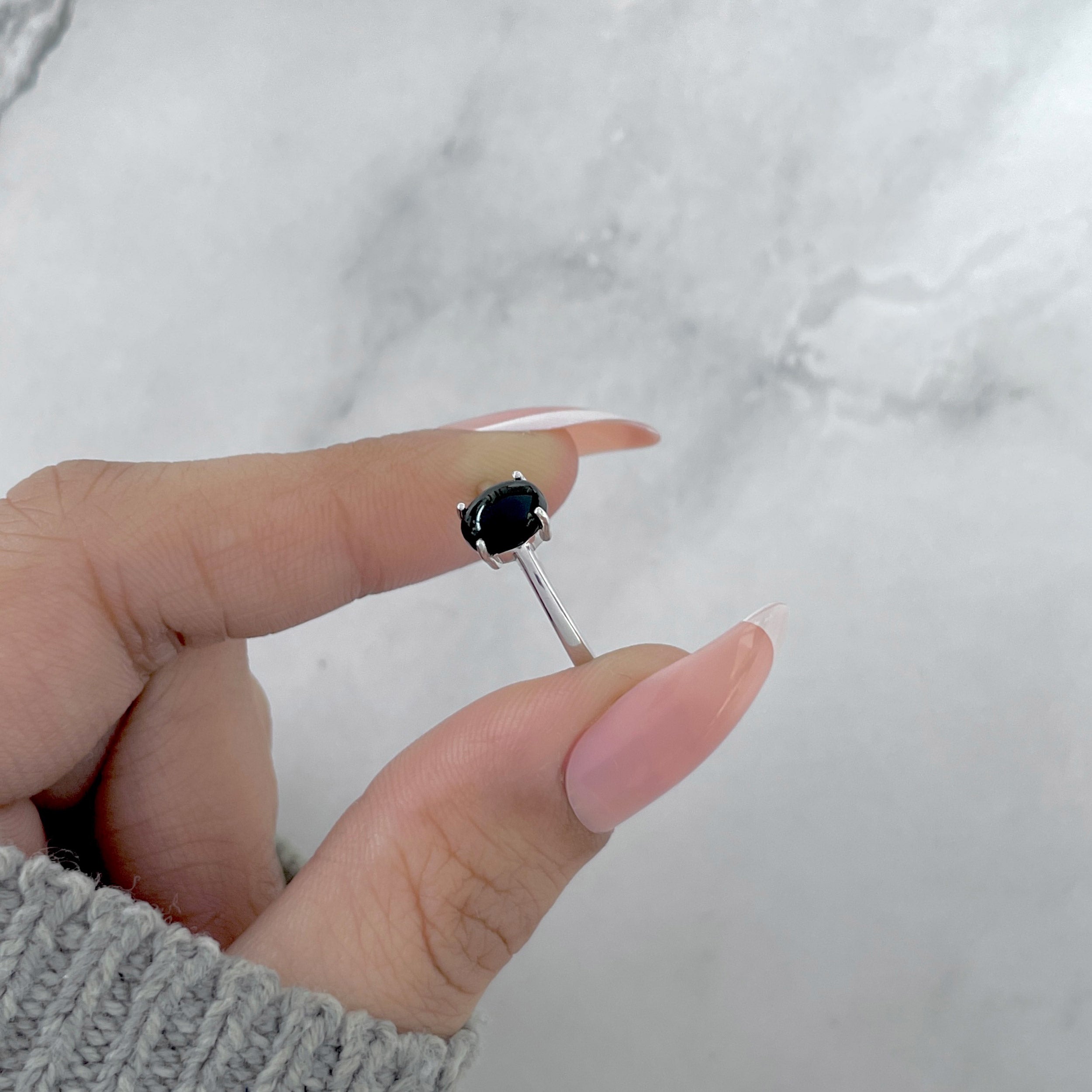 Black Onyx Ring-(BOX-SR-2515.)