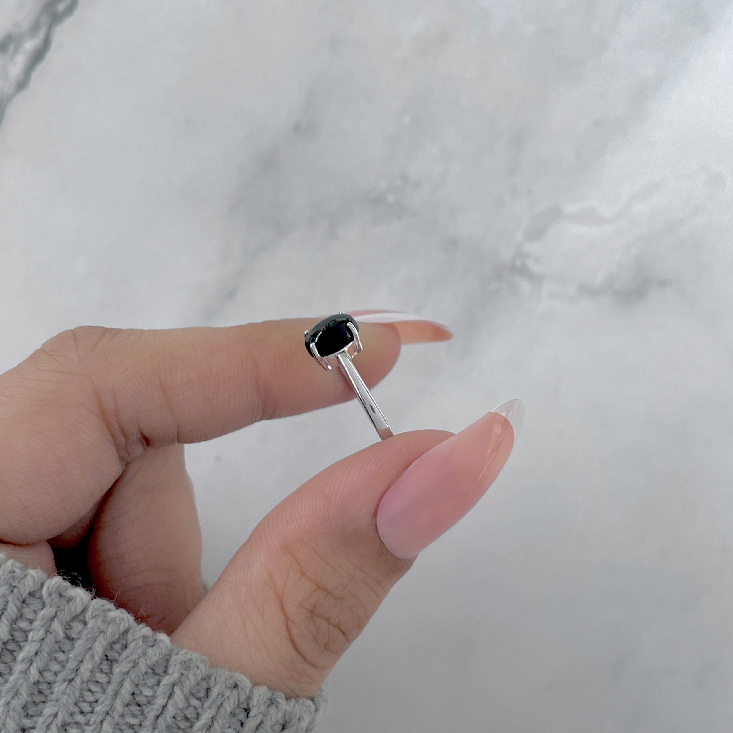 Black Onyx Ring-(BOX-SR-2515.)