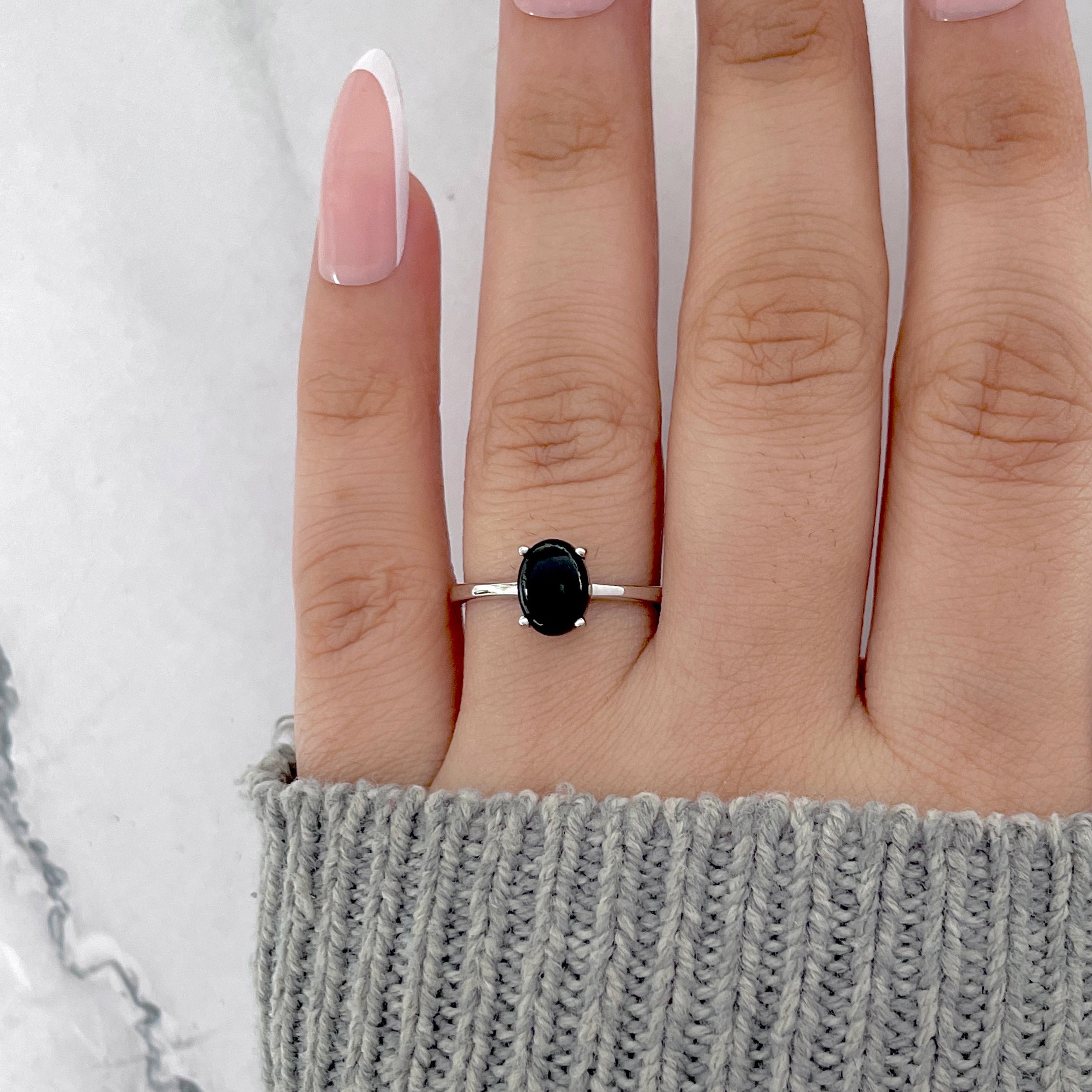 Black Onyx Ring-(BOX-SR-2516.)